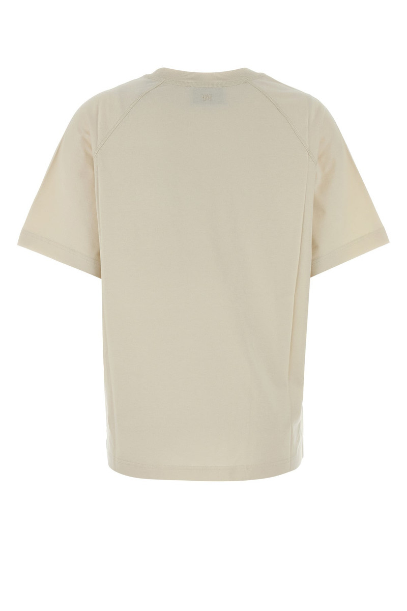 AMI Paris Ivory cotton t-shirt outlook