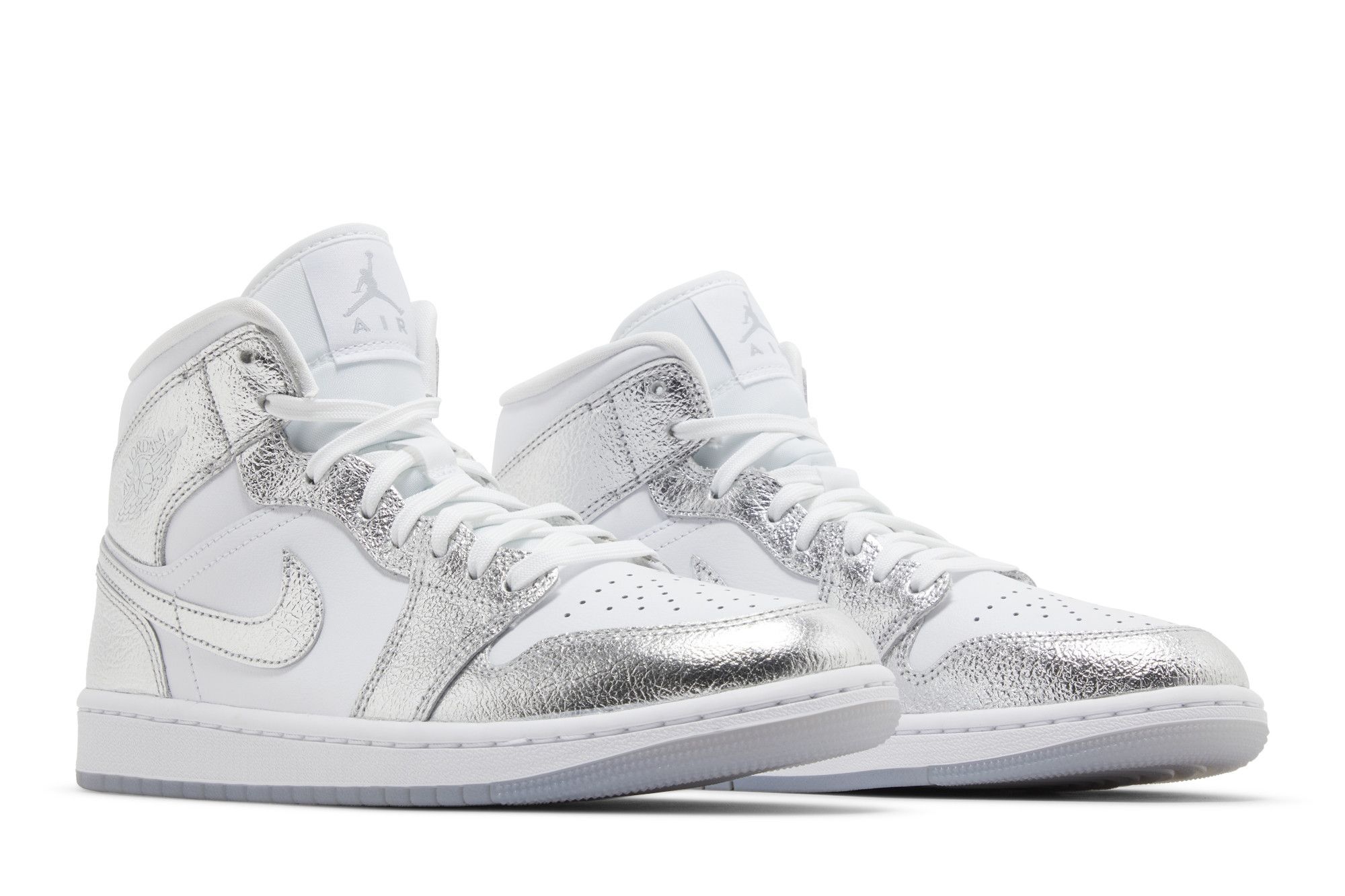 Wmns Air Jordan 1 Mid SE 'Metallic Silver' - 8