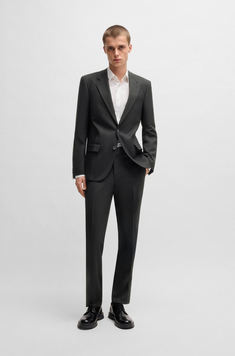 HUGO SLIM-FIT SUIT TROUSERS IN WOOL TWILL outlook