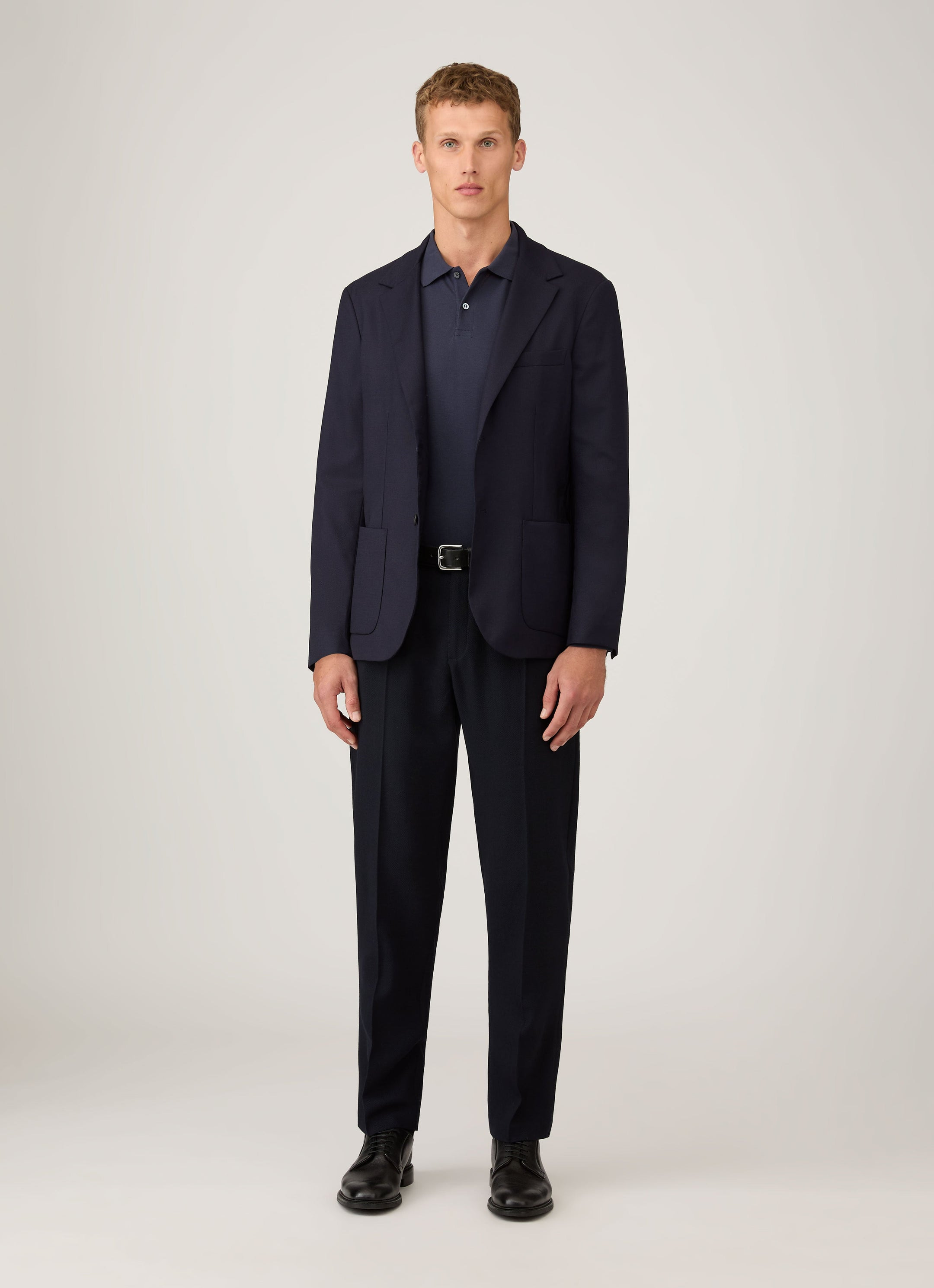 Long Sleeve Piqué Polo Shirt - 3