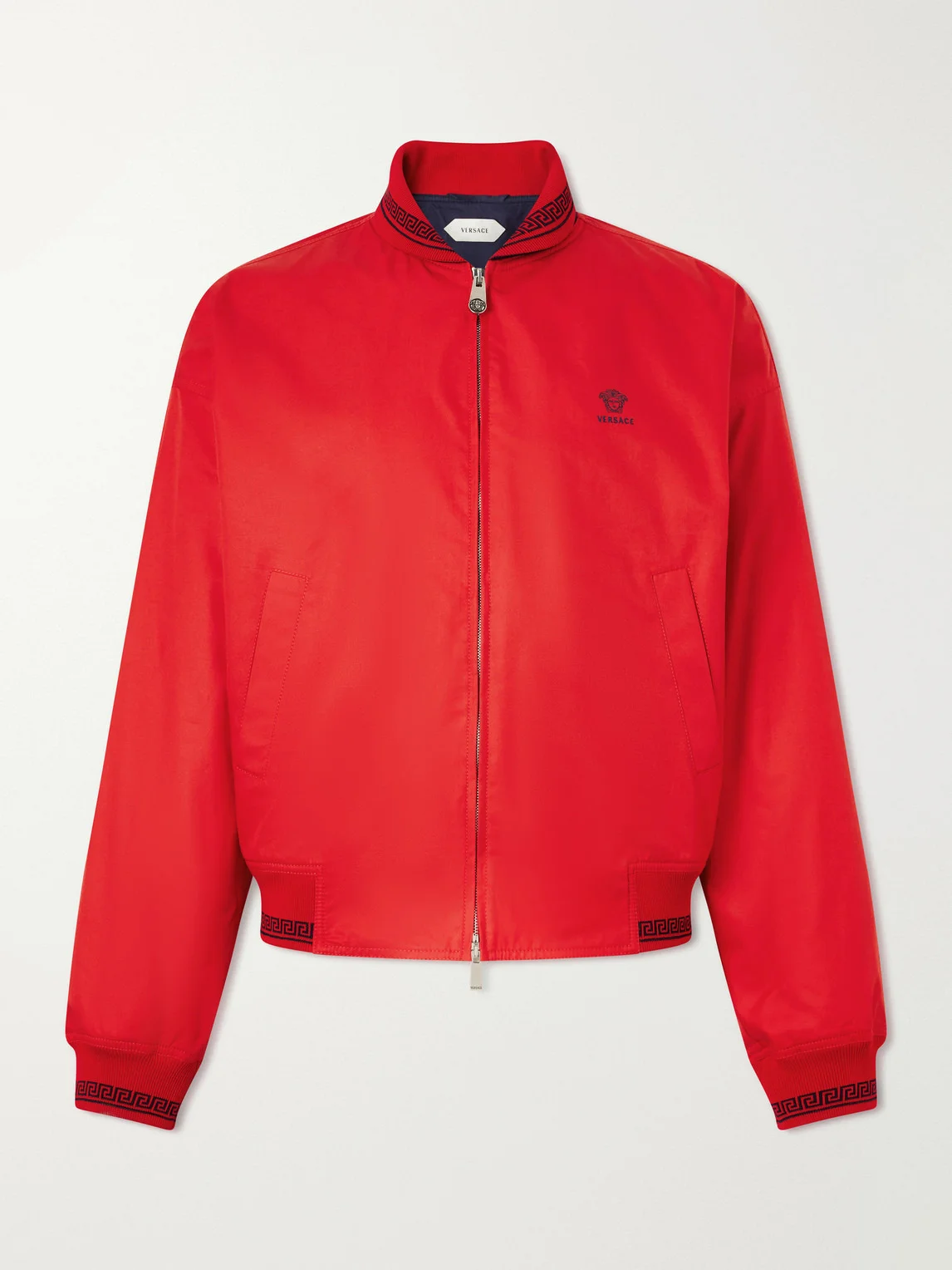 Logo-Embroidered Cotton Blouson Jacket - 1