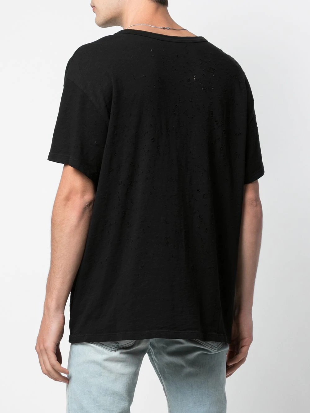 distressed effect T-shirt - 4