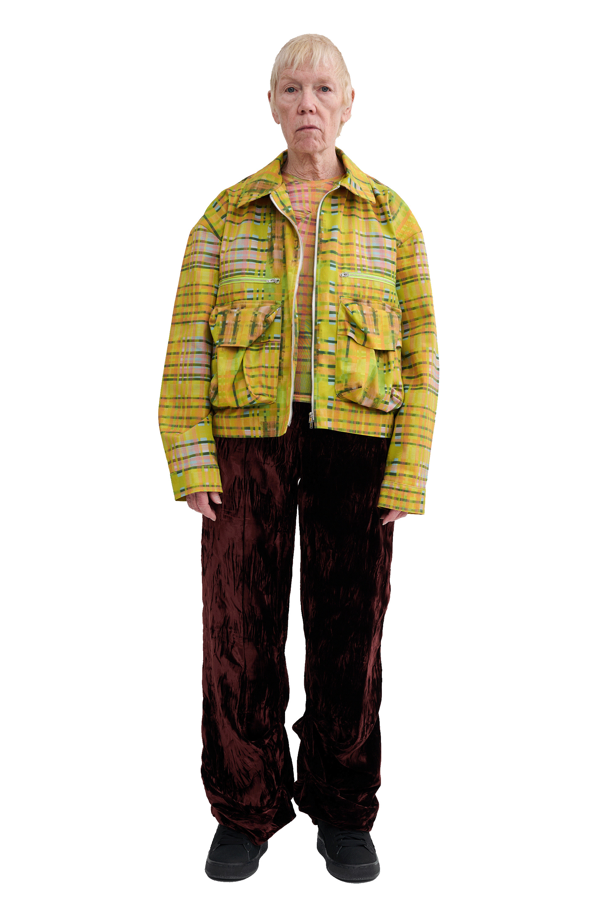 LIME PLAID NASH JACKET - 4
