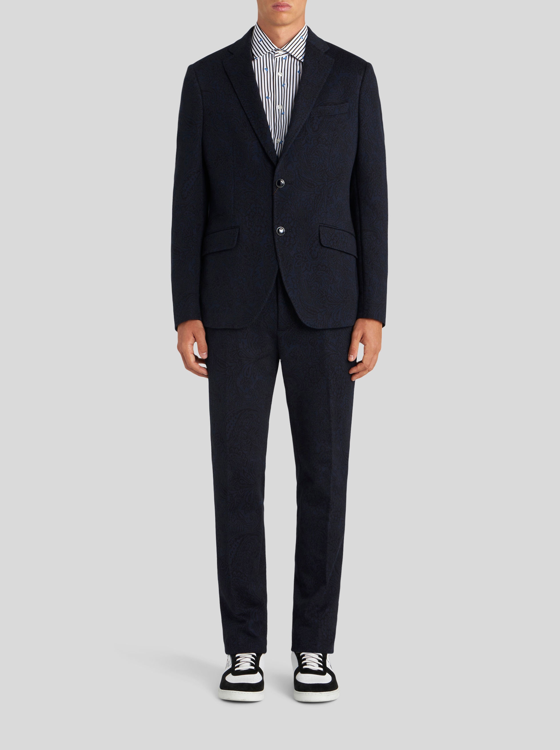 JACQUARD JERSEY TAILORED TROUSERS - 3
