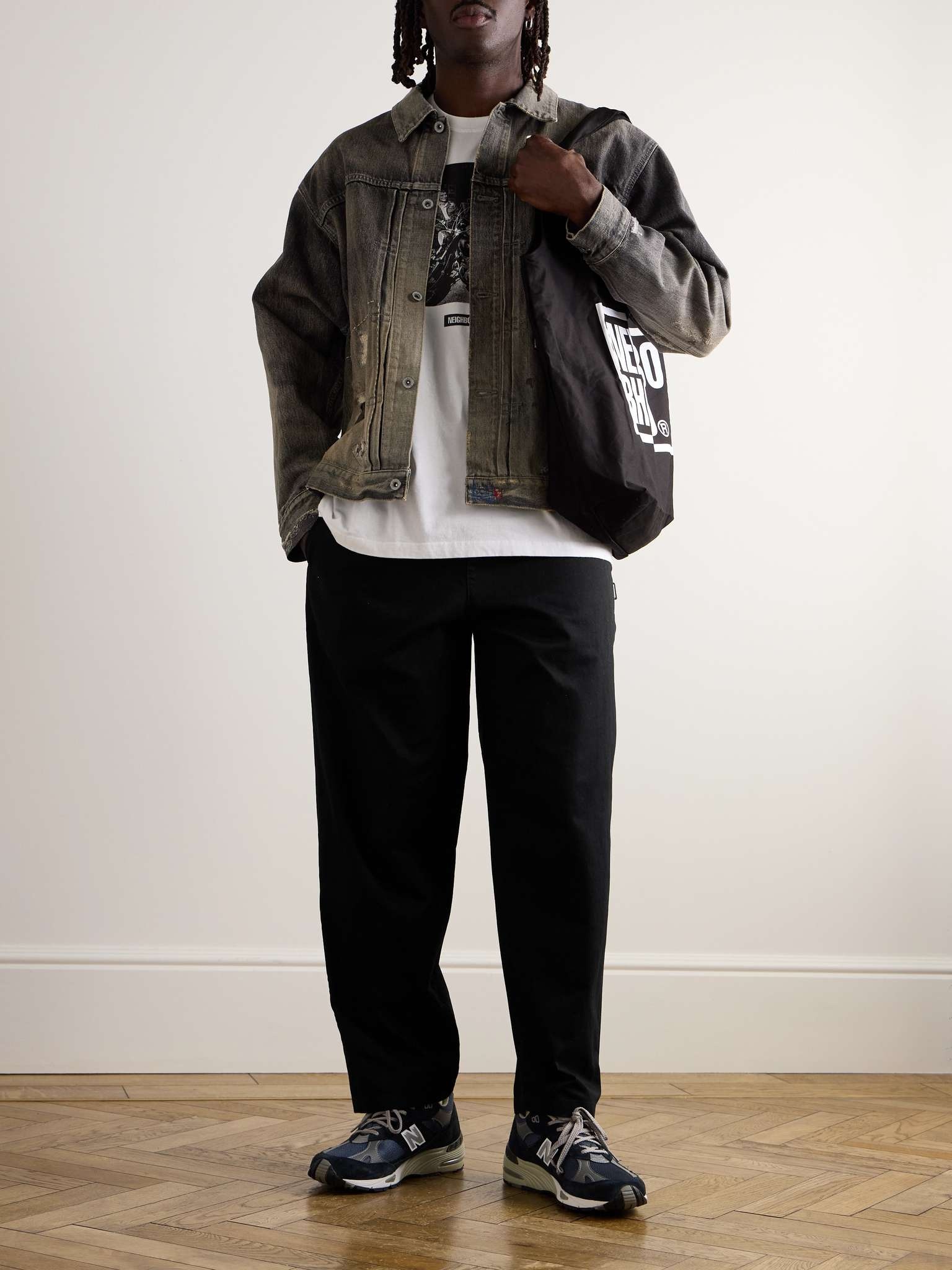Easy Tapered Cotton-Twill Drawstring Trousers - 2