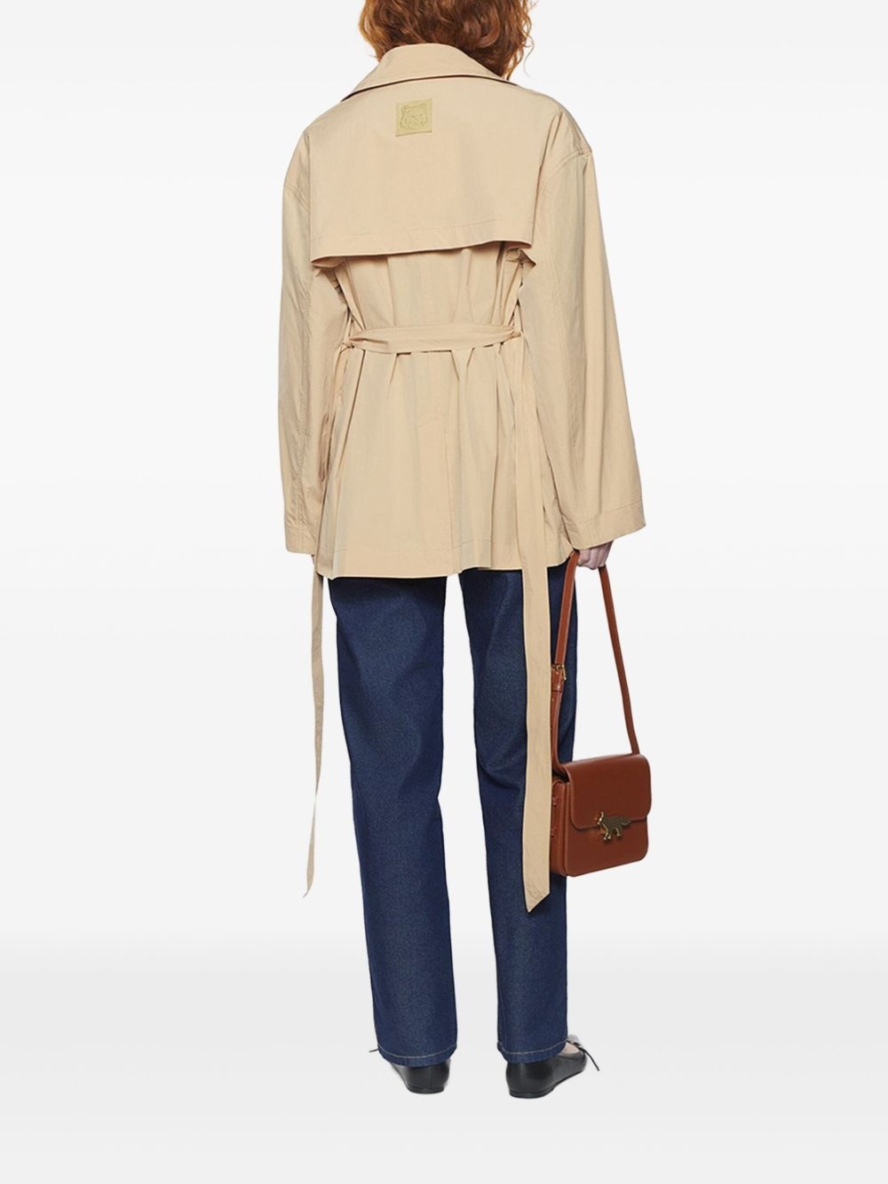 belted trench coat - 3