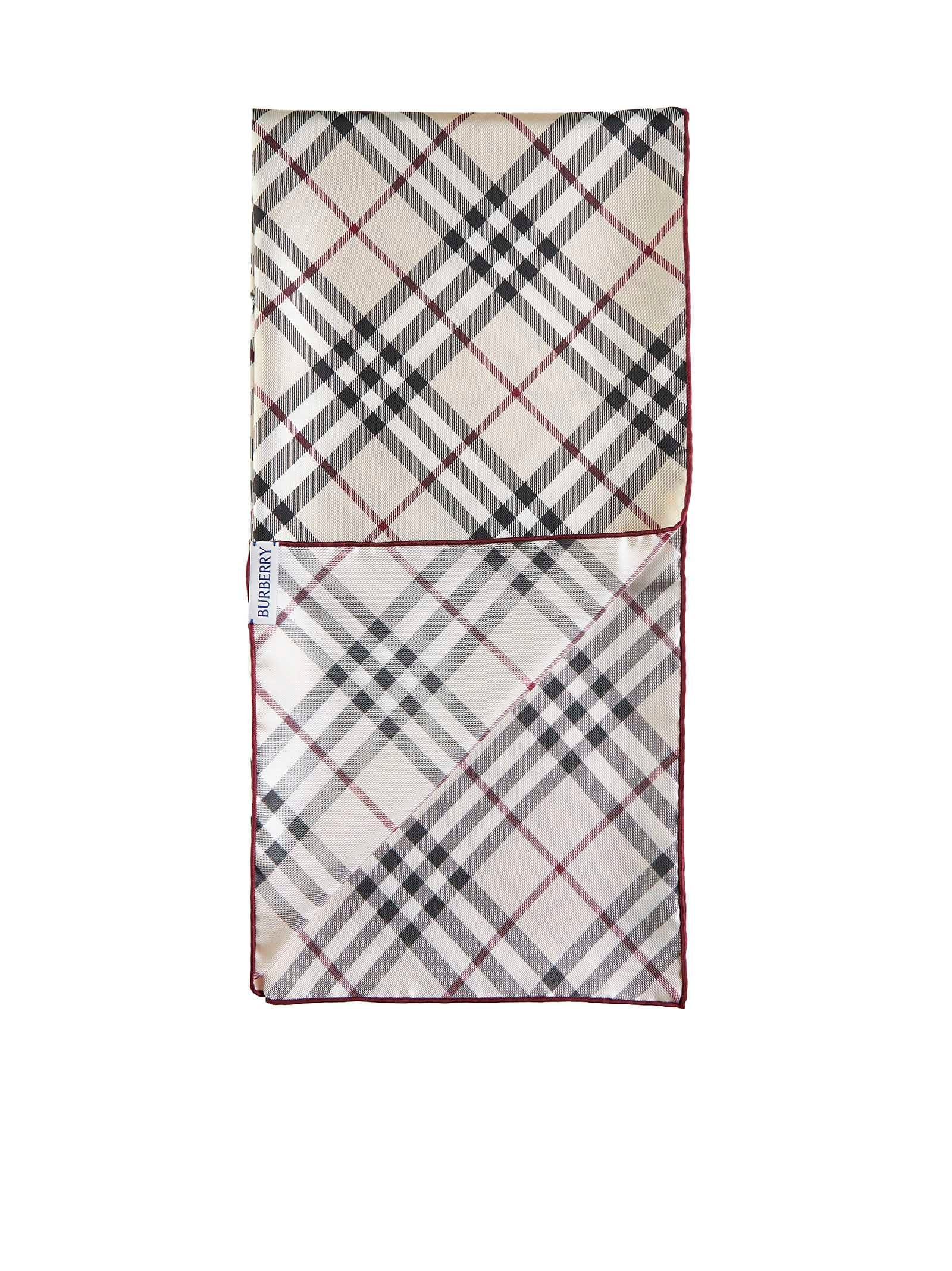 Burberry Women Check Print Silk Scarf - 2