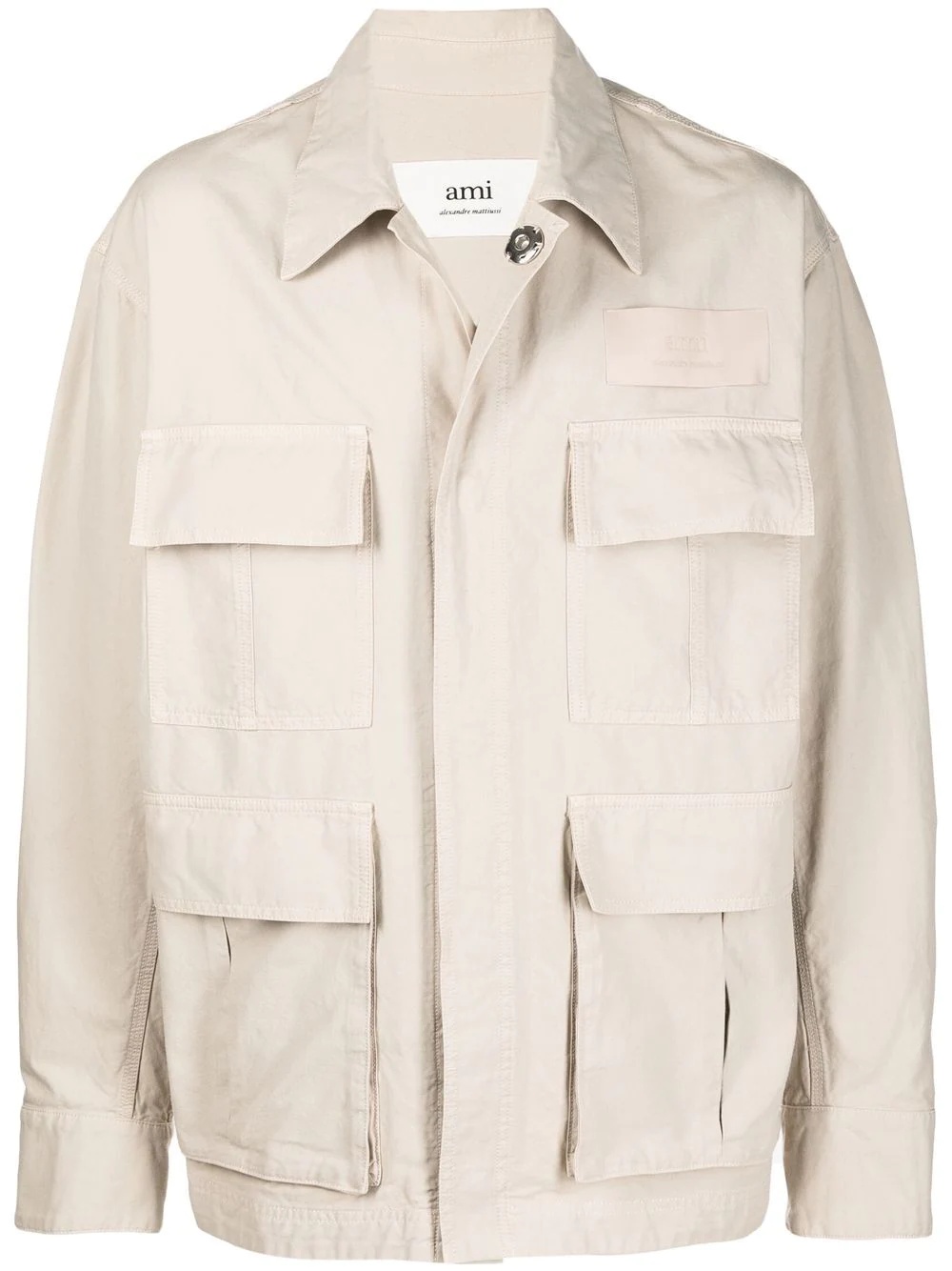 cargo-pockets shirt jacket - 1