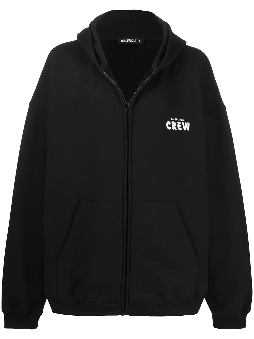 logo-print oversize hooodie - 1