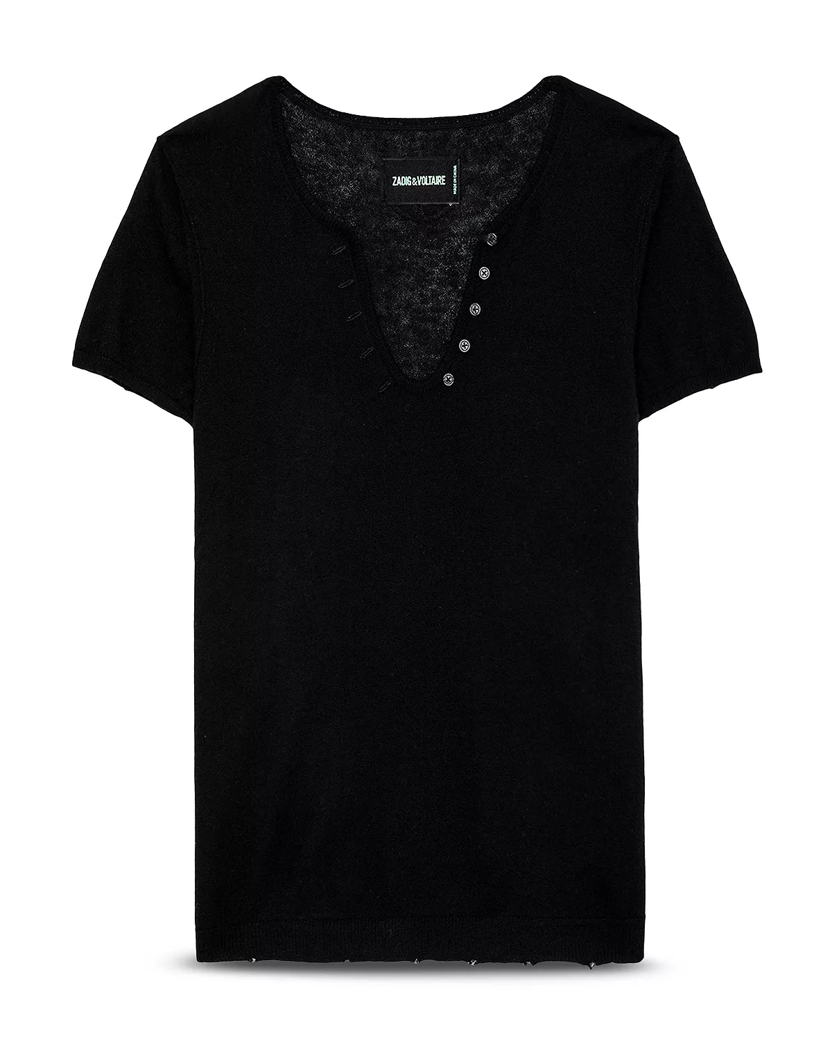 Celsy Cashmere Henley Sweater - 7