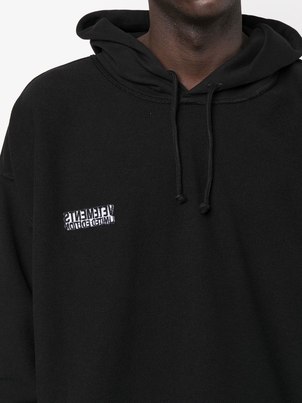 logo drawstring hoodie - 6