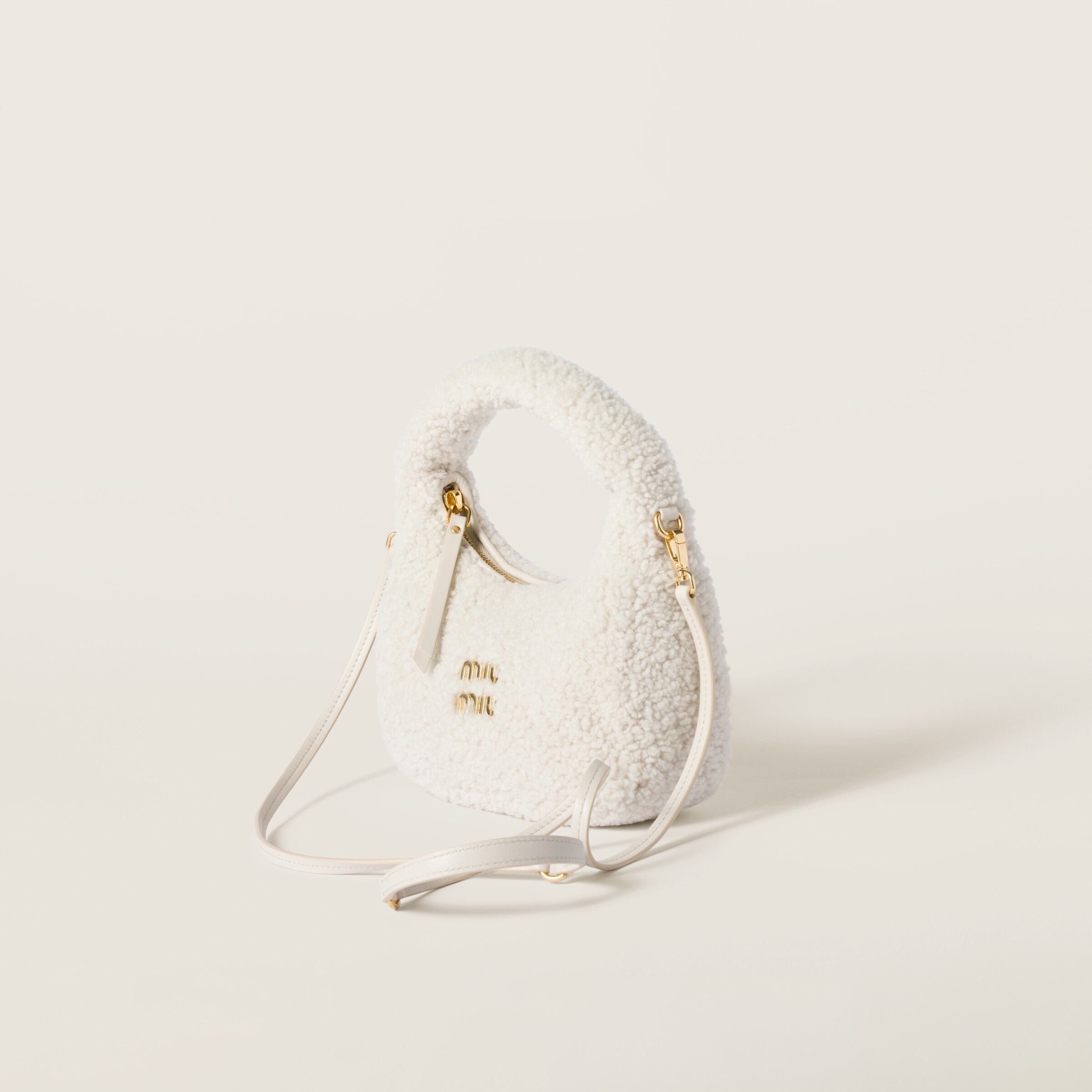 Wander shearling hobo bag - 3