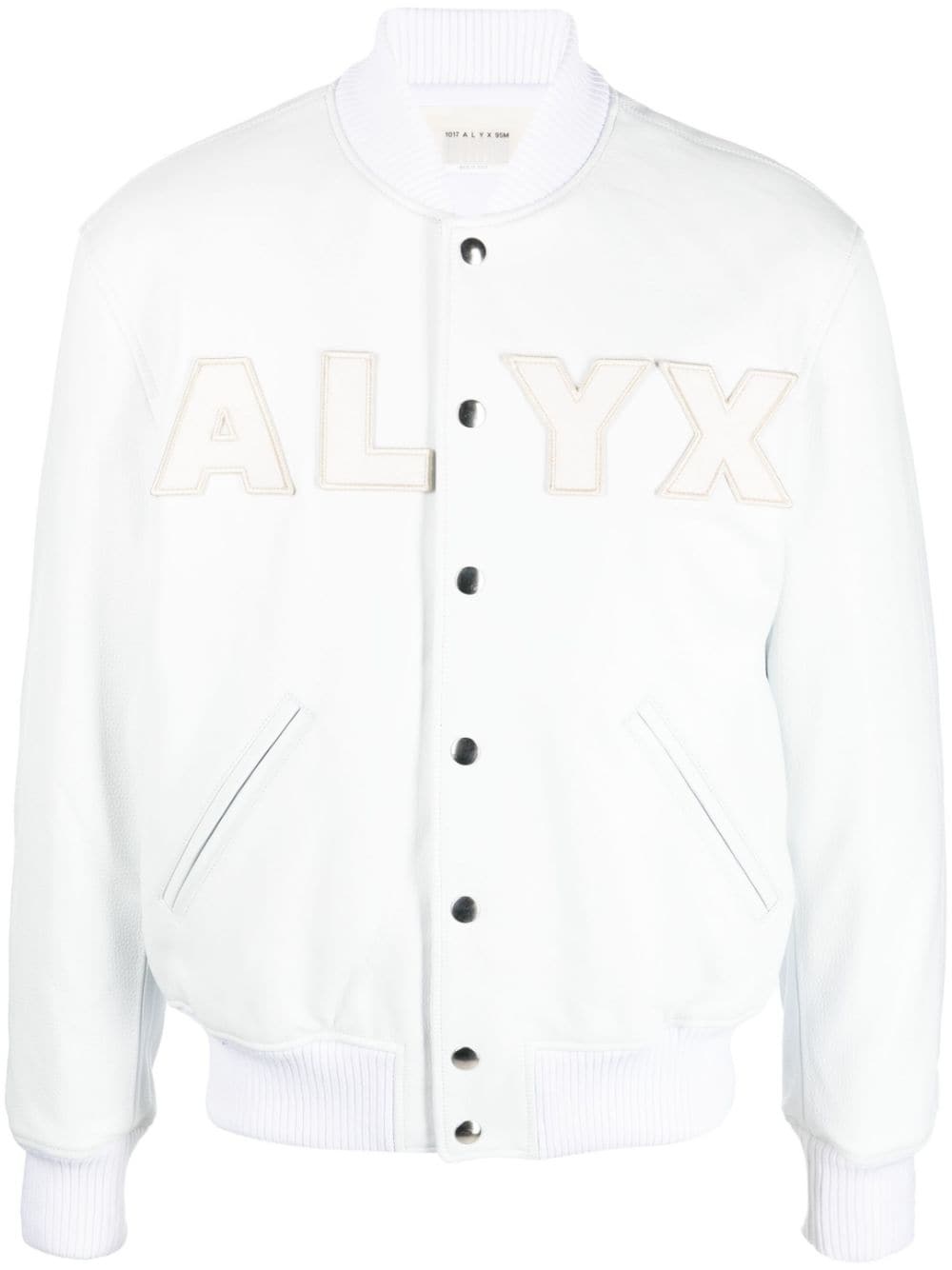 logo patch-detail cotton bomber - 1