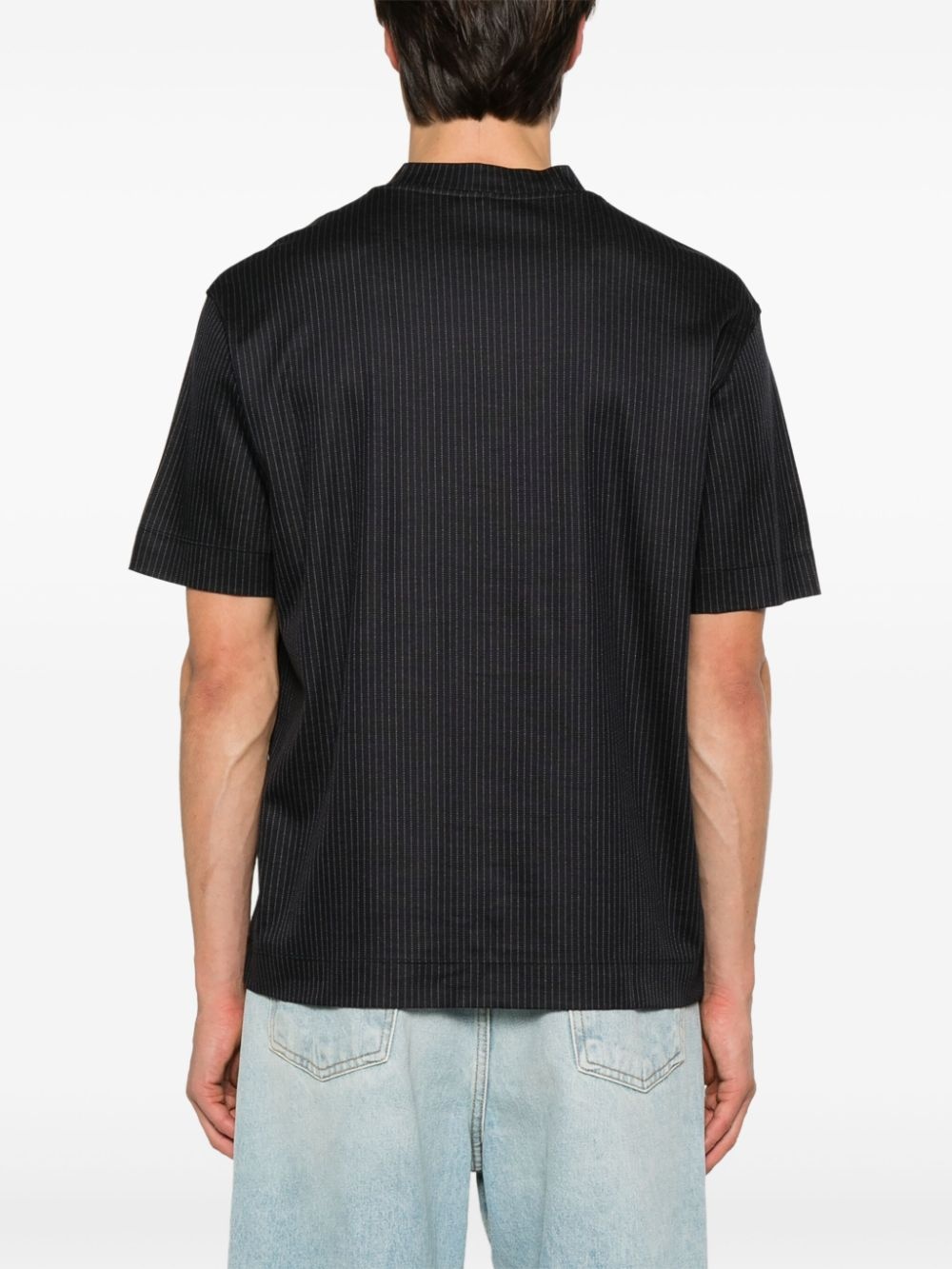 pinstriped T-shirt - 3