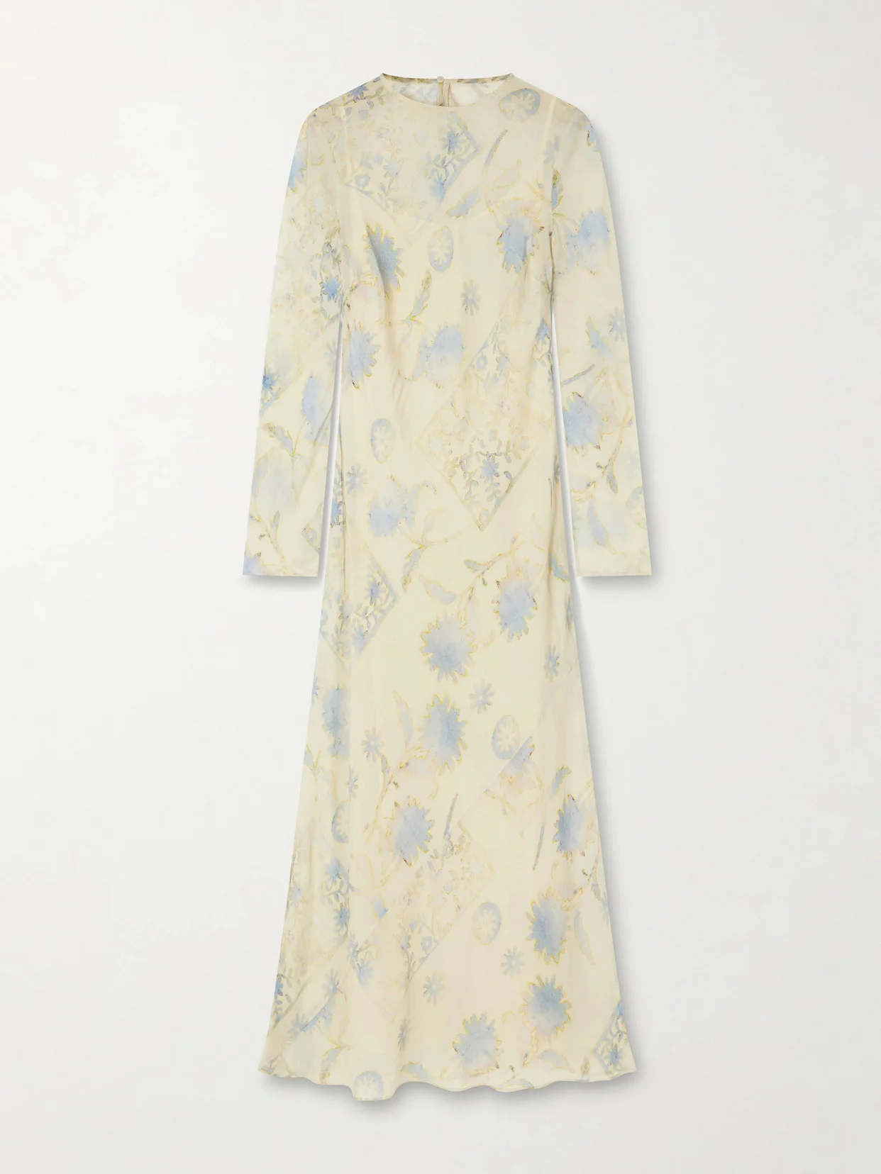 Cecile Floral-print Georgette Maxi Dress - 1