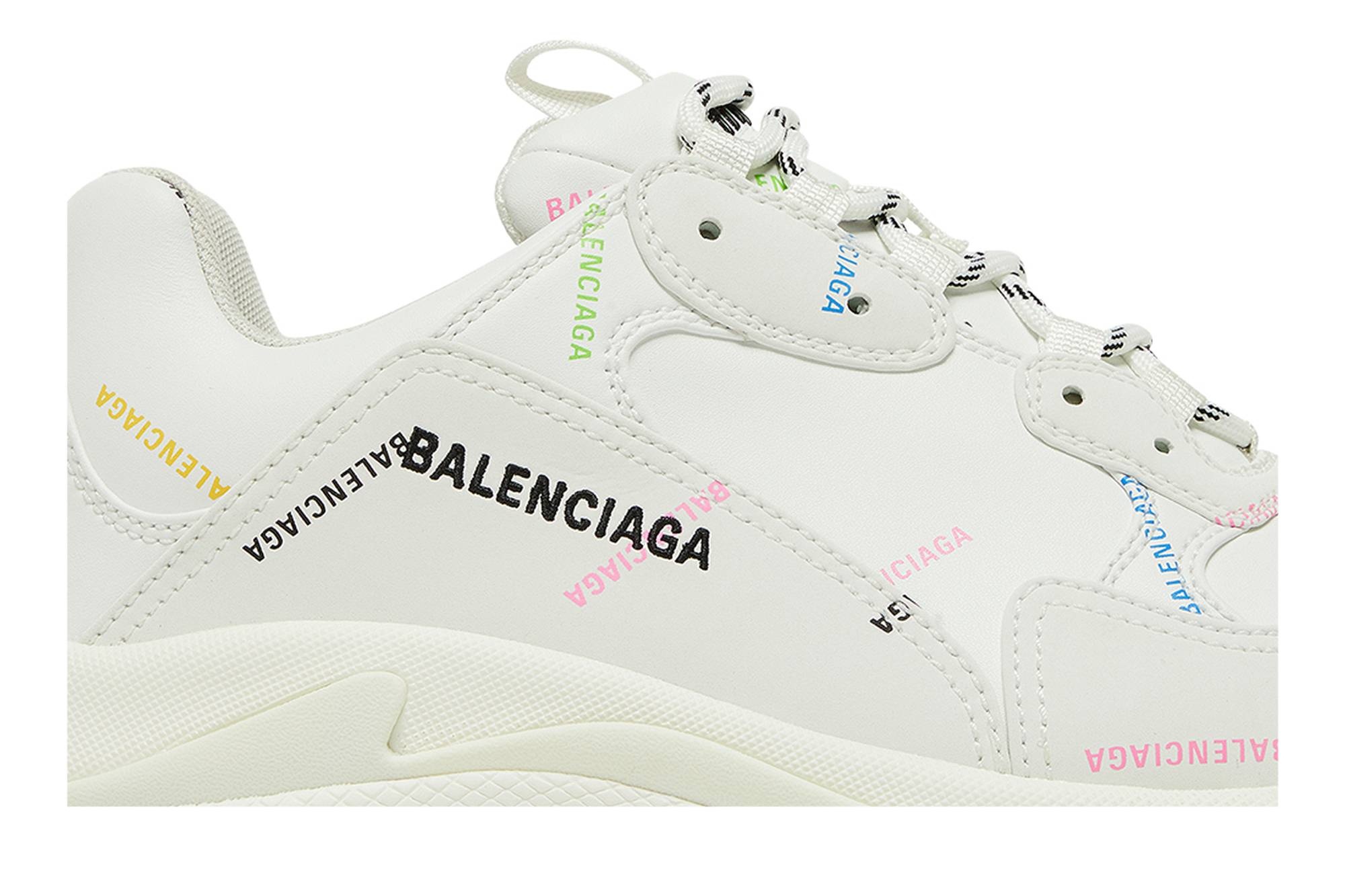 Balenciaga Triple S Sneaker 'Allover Logo - White Multi' - 2