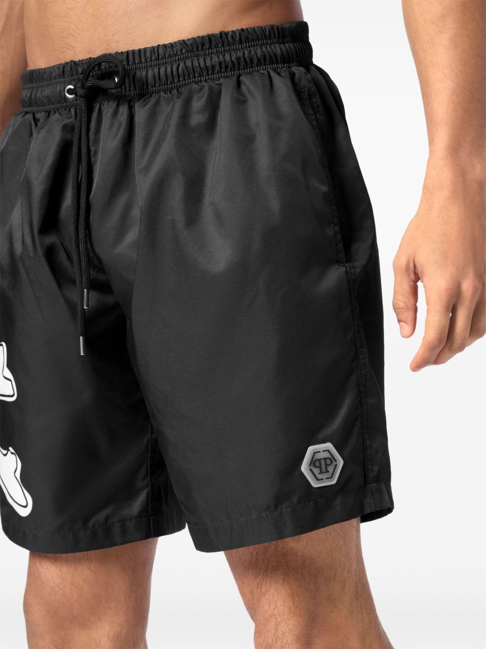 Skull & Bones swim shorts - 4