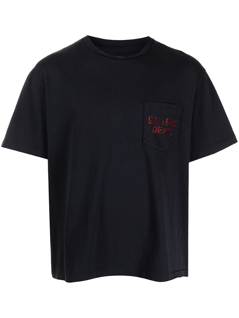 logo-print pocket T-shirt 1