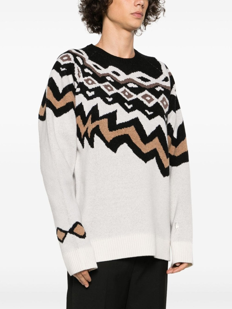 intarsia-knit wool jumper 3