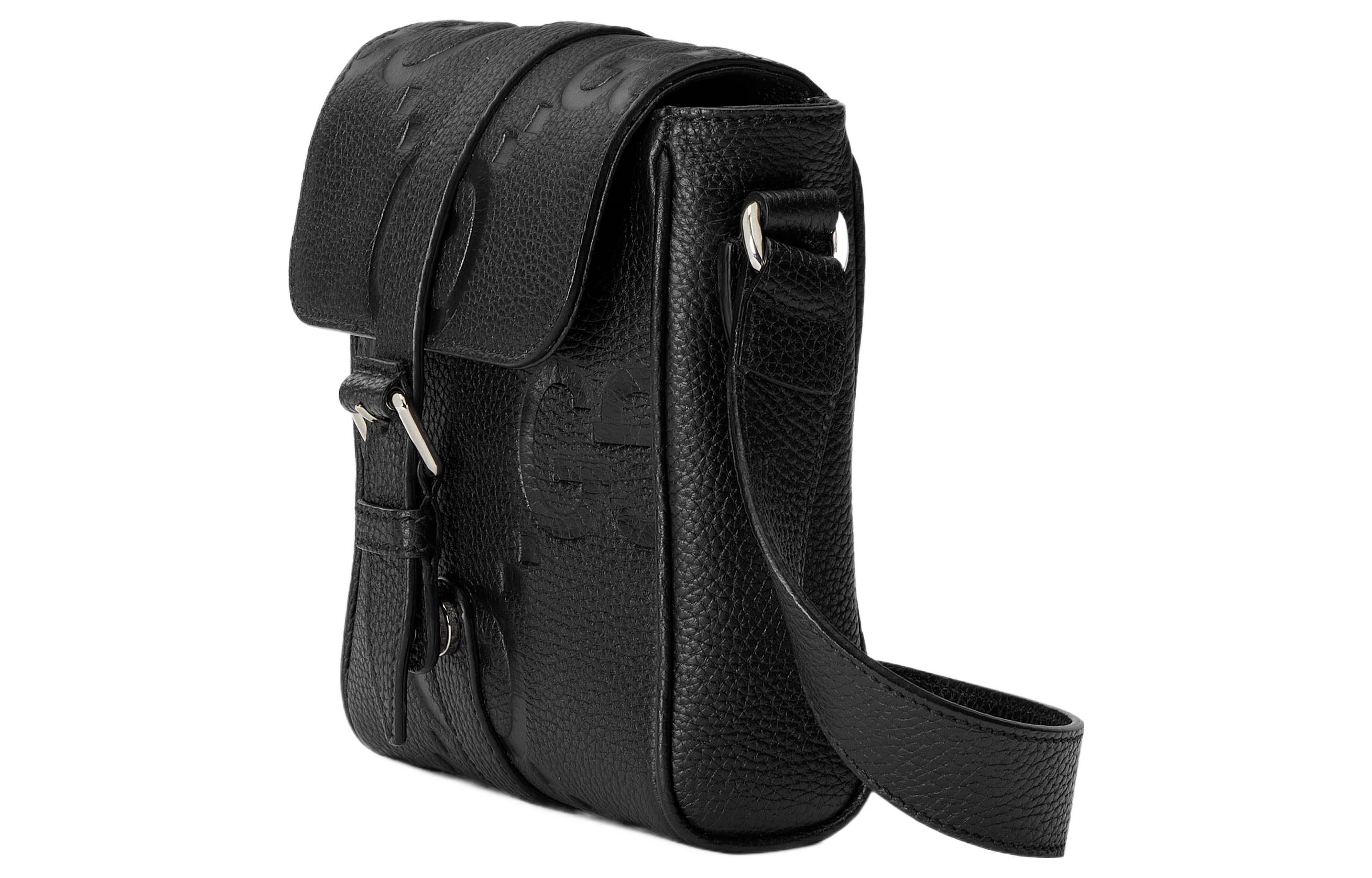 Gucci Jumbo GG Small Messenger Bag 'Black' 760235-AABY0-1000 - 2