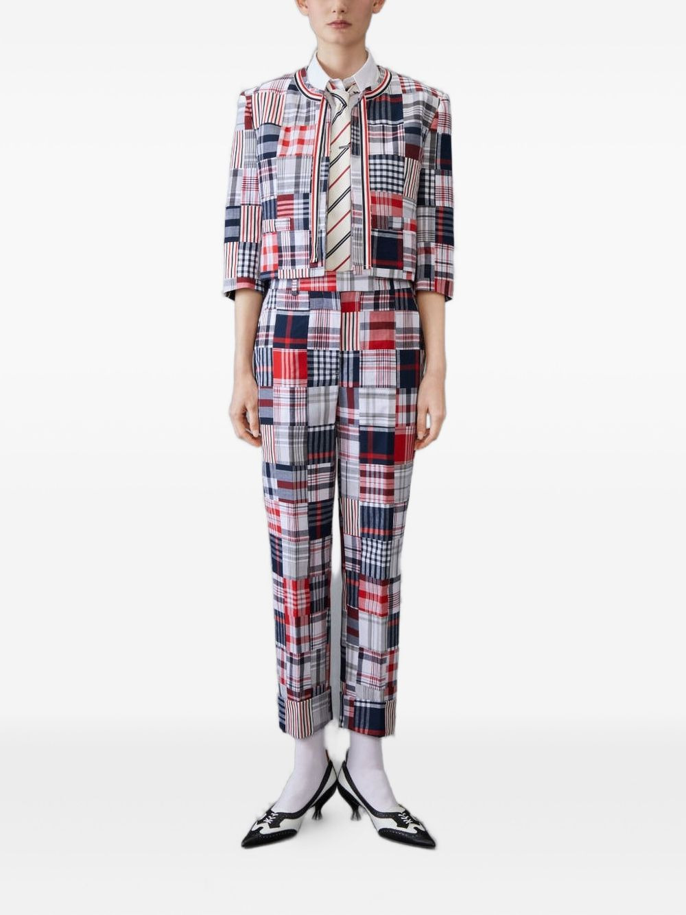 patchwork cardigan - 3