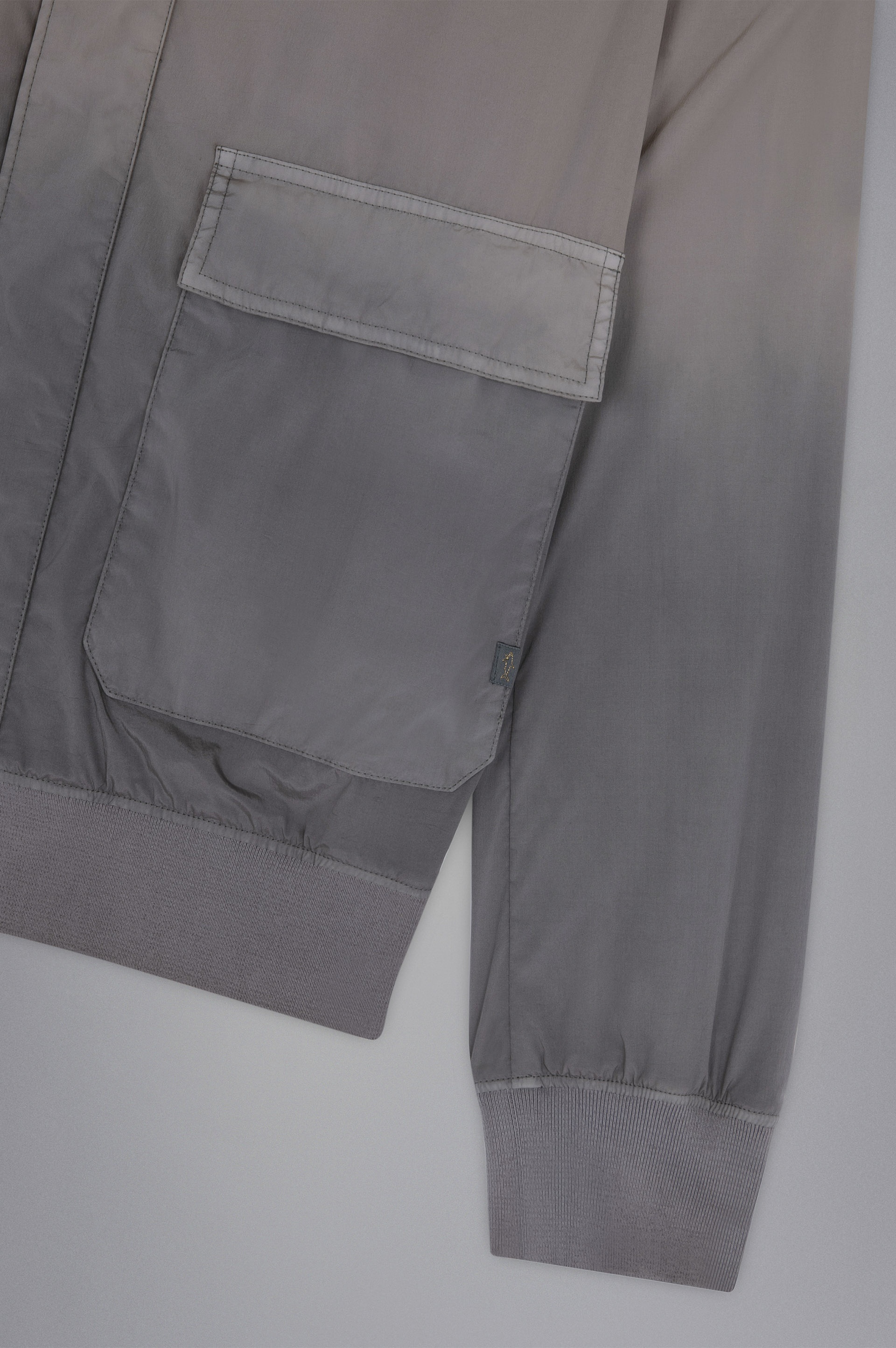 GARMENT DYED FADED STRETCH ECONYL® BOMBER JACKET - 5