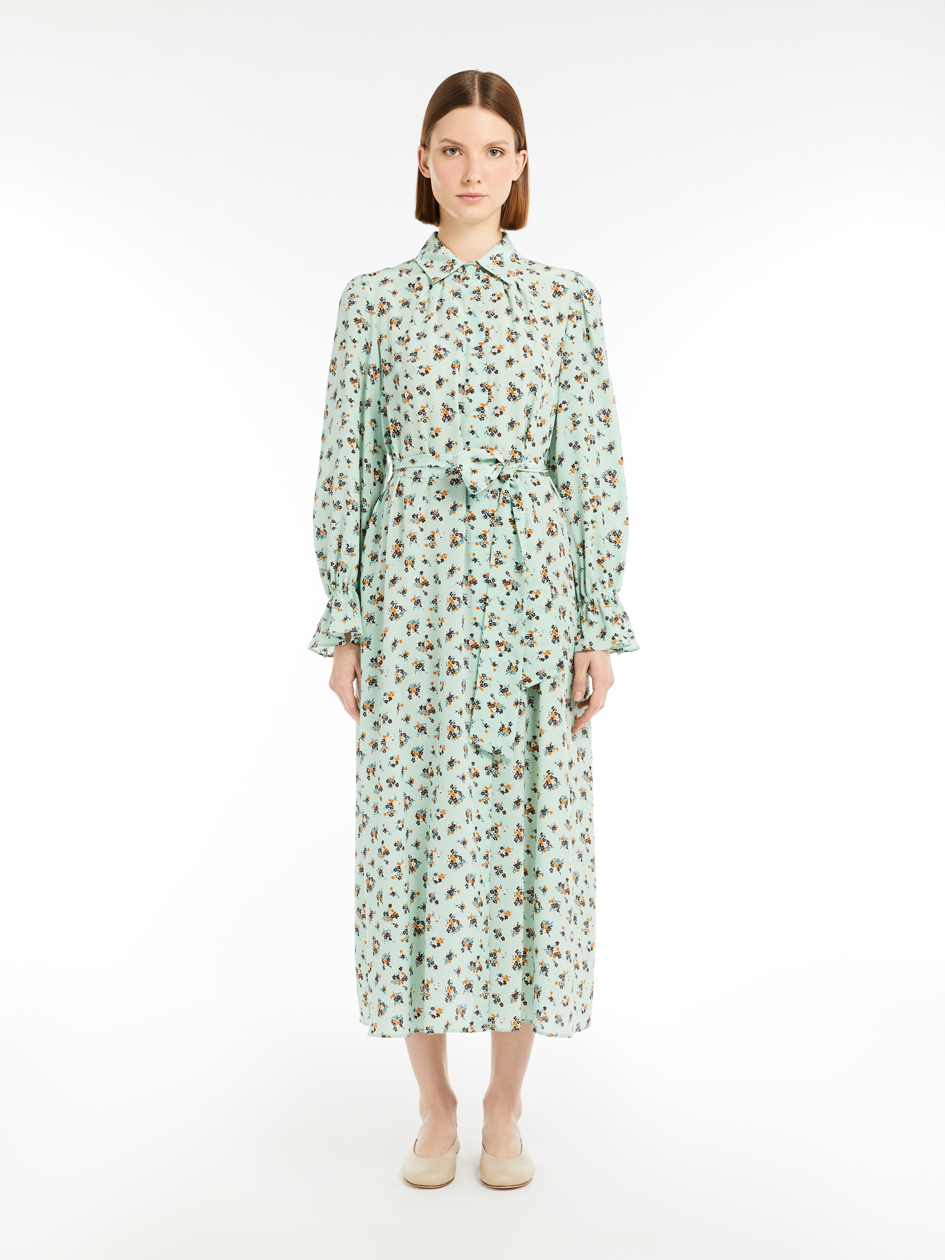 TAFFY Silk crêpe de Chine shirt dress - 3