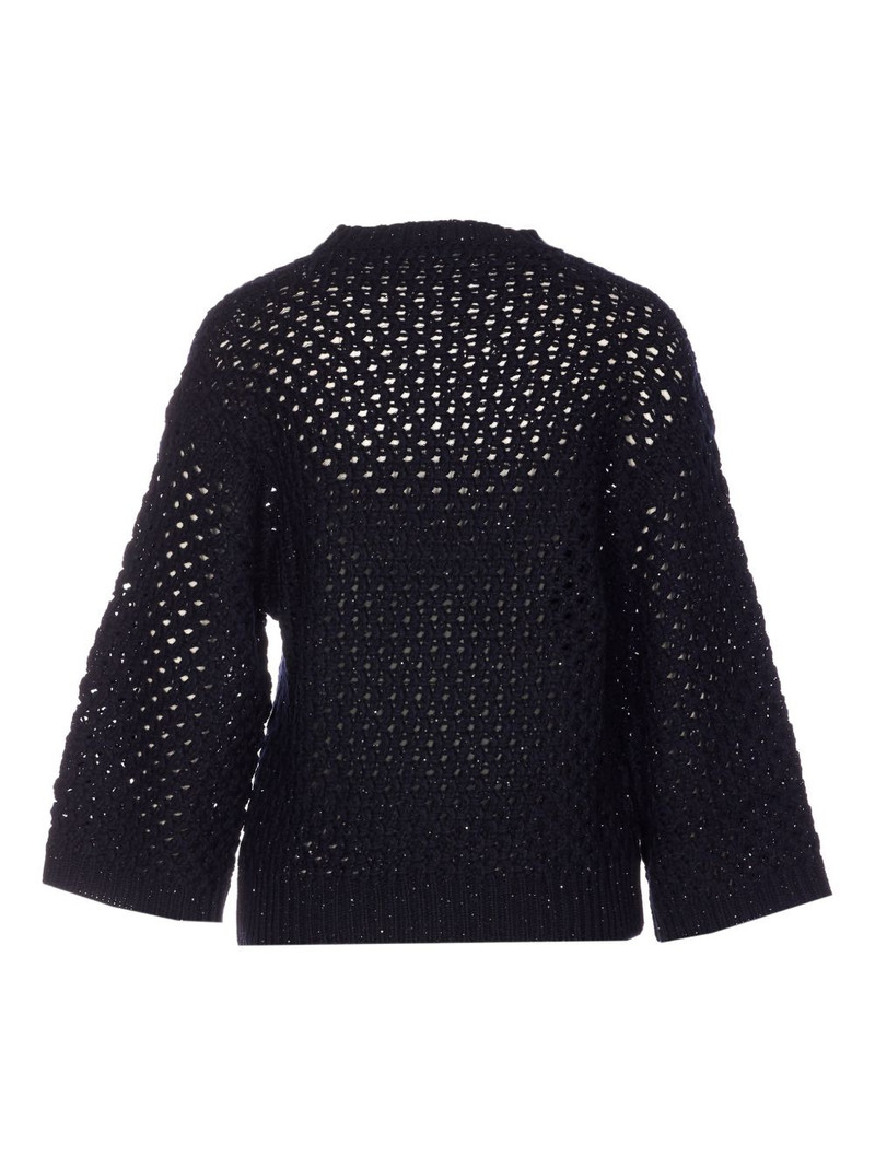 FABIANA FILIPPI sequin-detail crew-neck sweater outlook