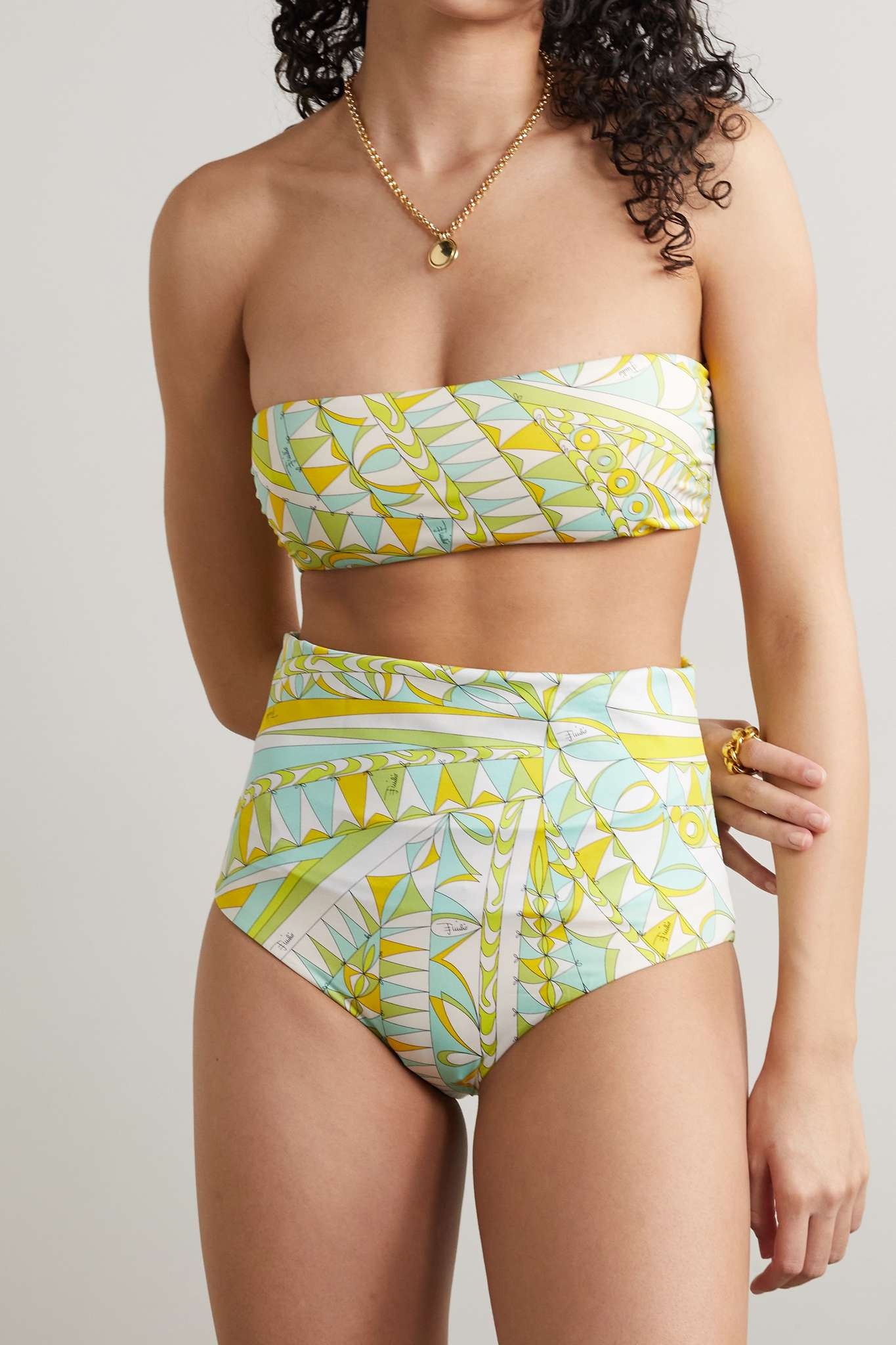 + NET SUSTAIN printed underwired bandeau bikini - 3