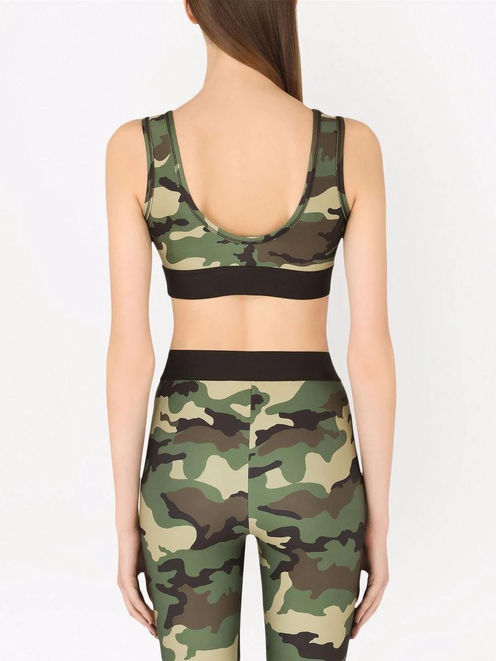 camouflage-print cropped top - 4