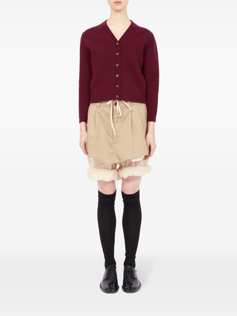Maison Margiela V-neck wool cardigan outlook