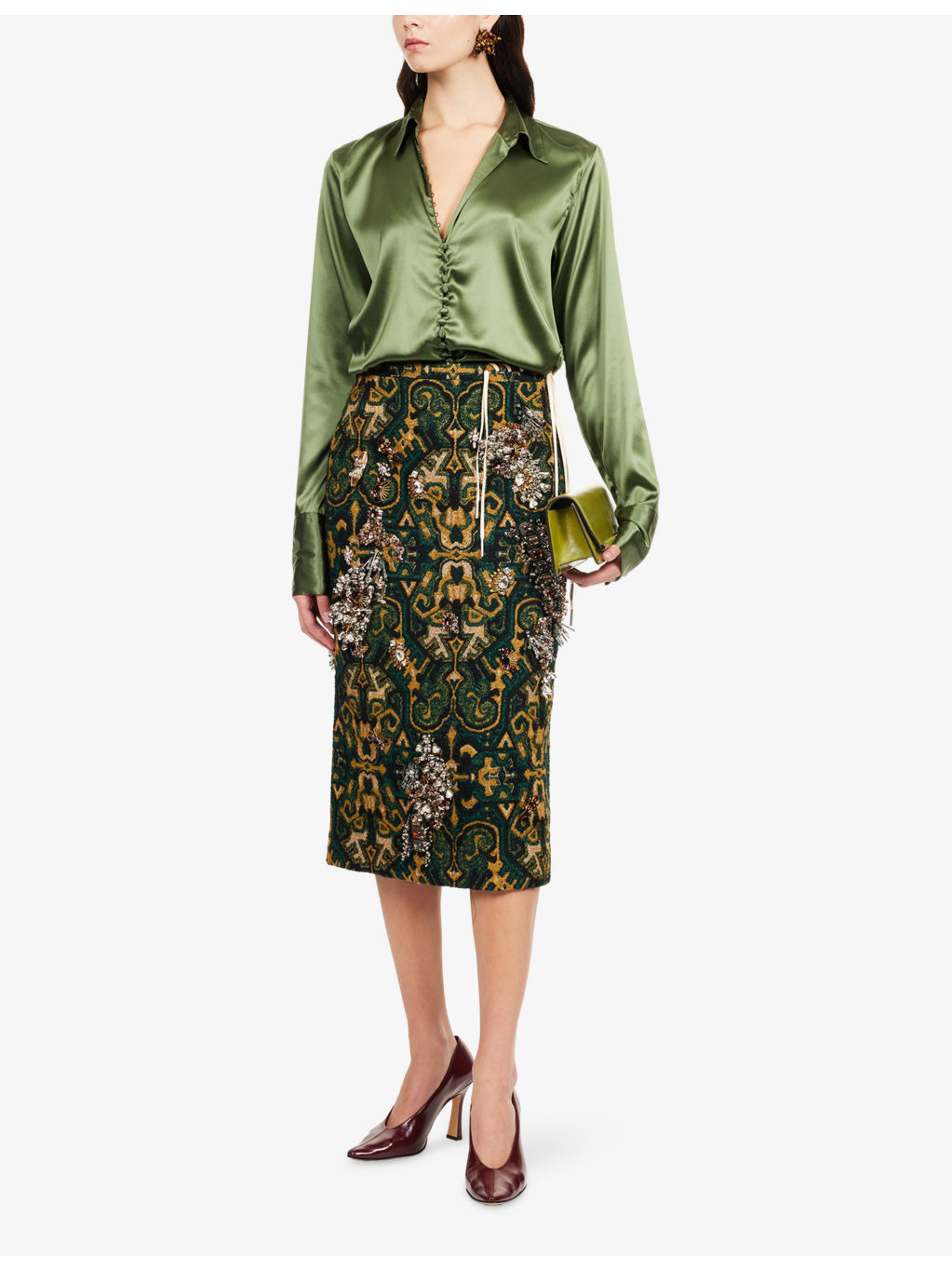 Celinas Long-Sleeve Silk Shirt - 2