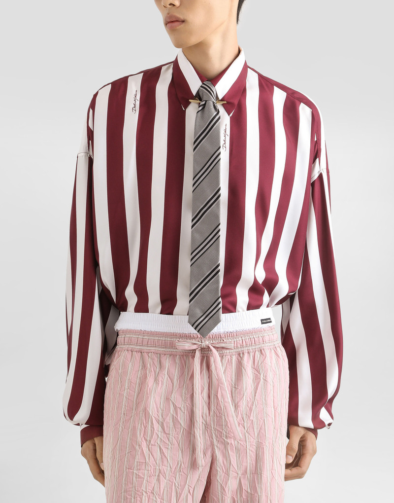 Dolce & Gabbana Jacquard martini tie outlook