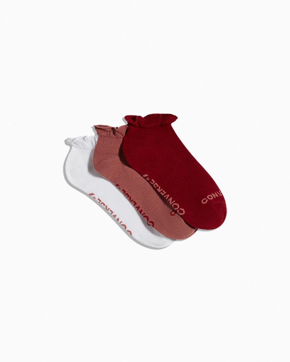 3-Pack Ruffle Quarter Socks - 1