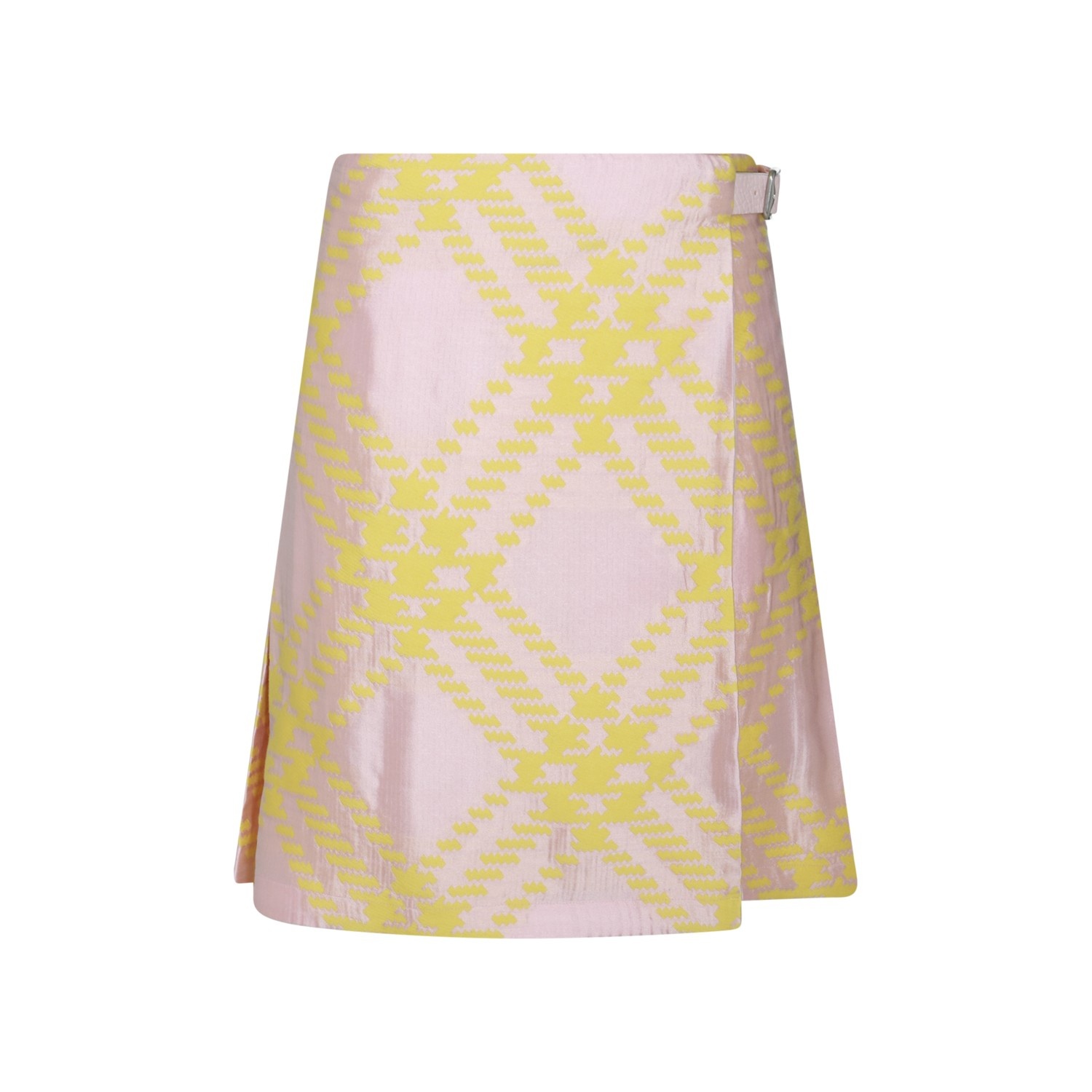 スカート BURBERRY PINK AND YELLOW COTTON SKIRT Burberry PINK AND YELLOW COTTON SKIRT | palazzobelli