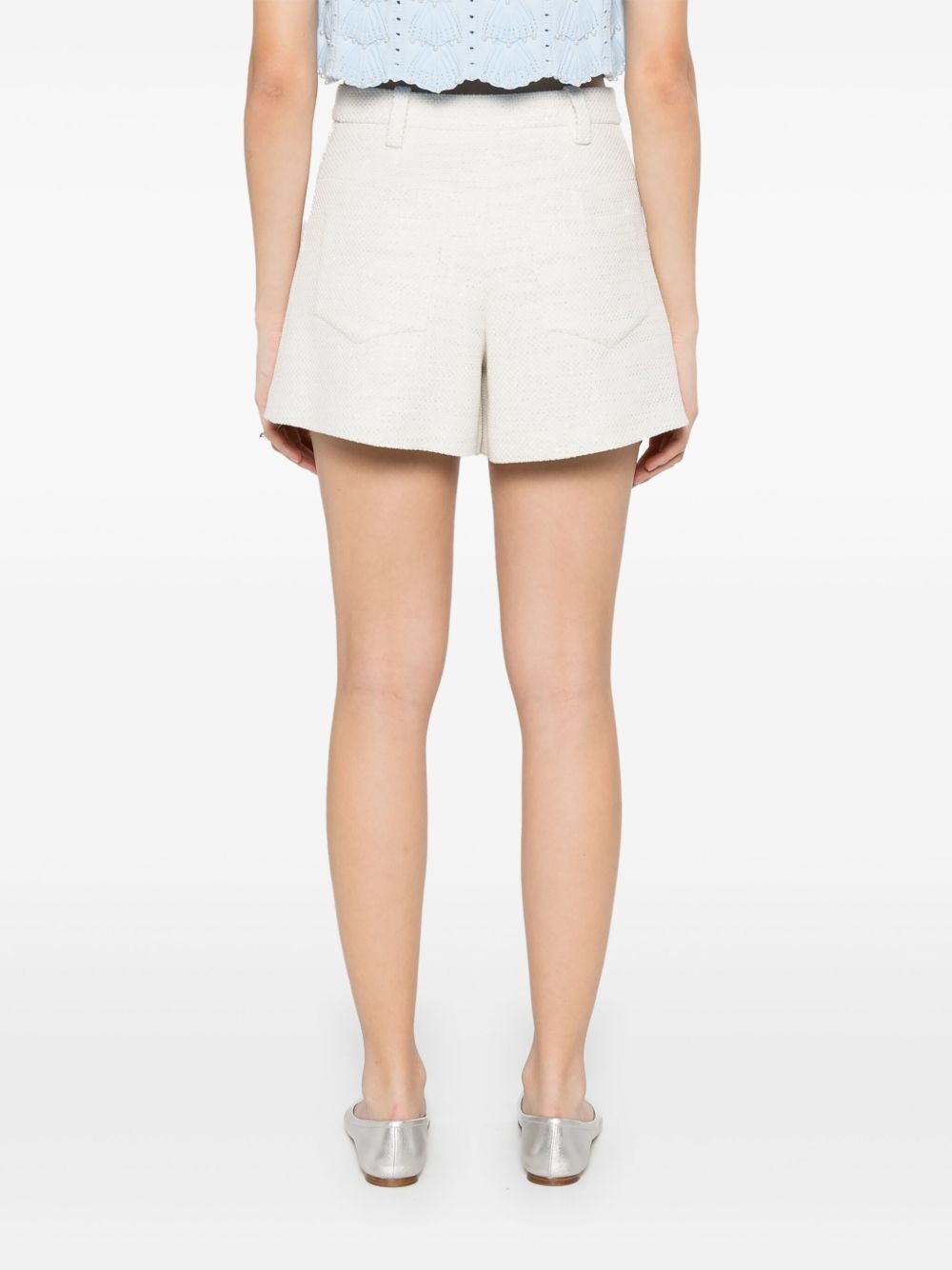lurex-detail shorts - 4
