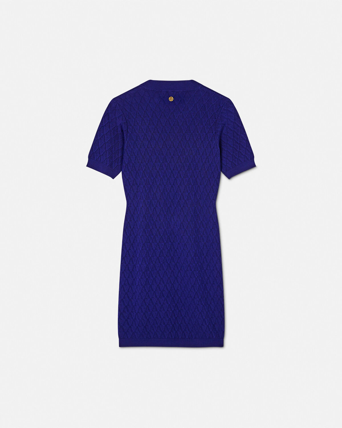 V Allover Jacquard Knit Midi Dress - 3