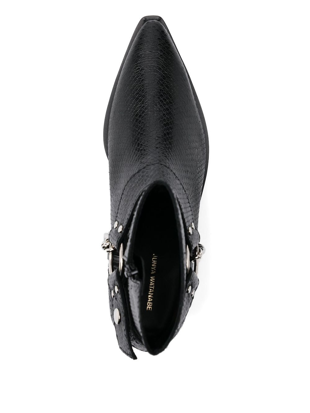 50mm snakeskin chain-detail boots - 4