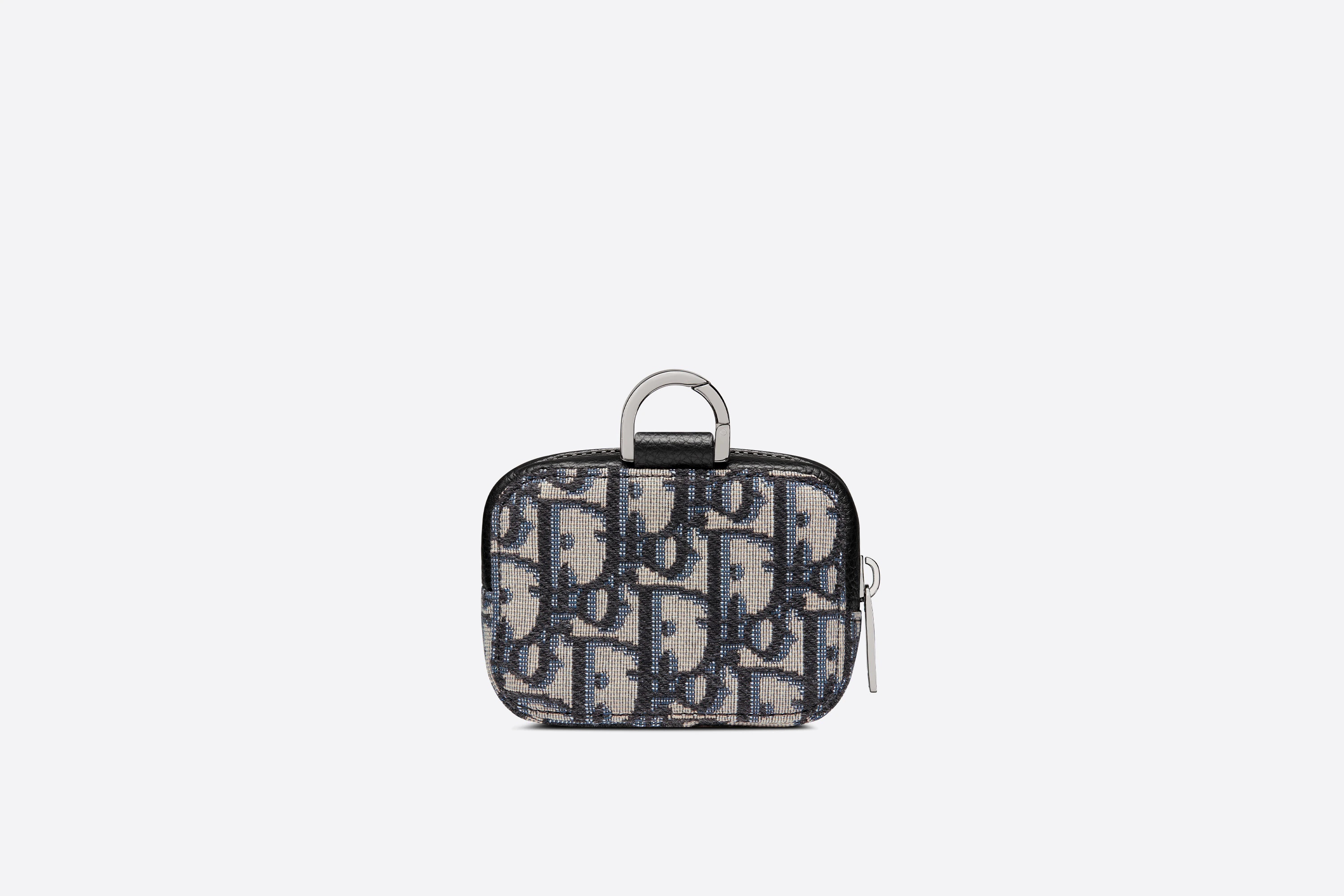 Nano Saddle Bag Beige and Black Dior Oblique Jacquard