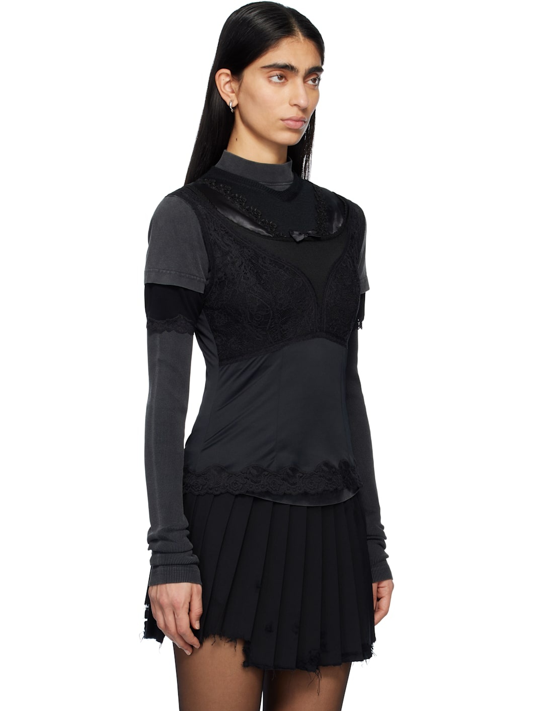 Black Layered Top - 2