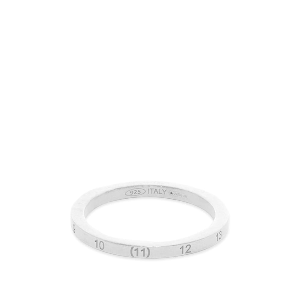 Maison Margiela Embossed Number Logo Slim Band Ring - 1