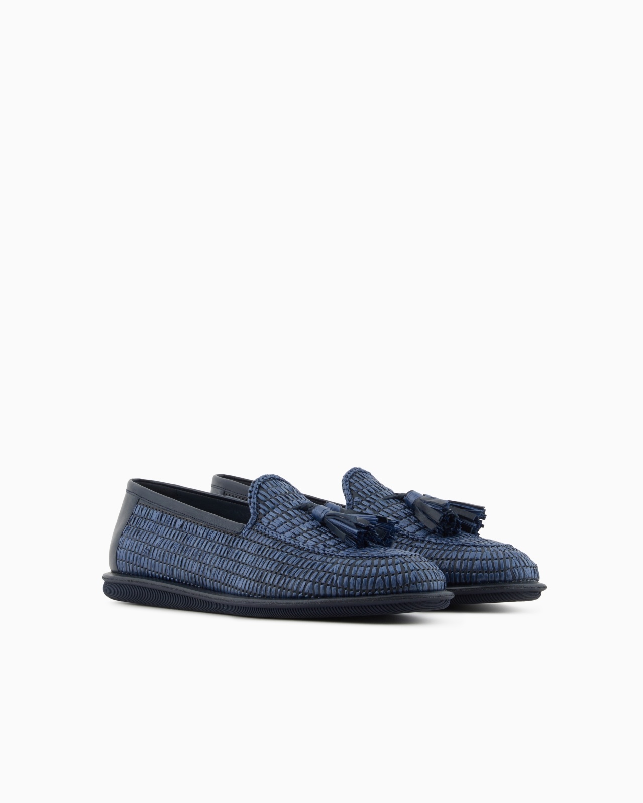 BRAIDED RAFFIA LOAFERS WITH TASSELS - 2