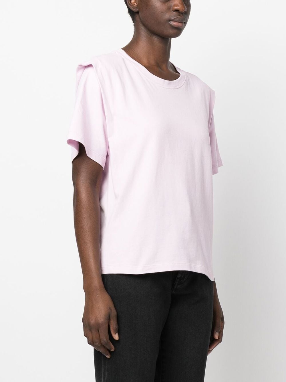 Zelitos pleat-detail T-shirt - 3