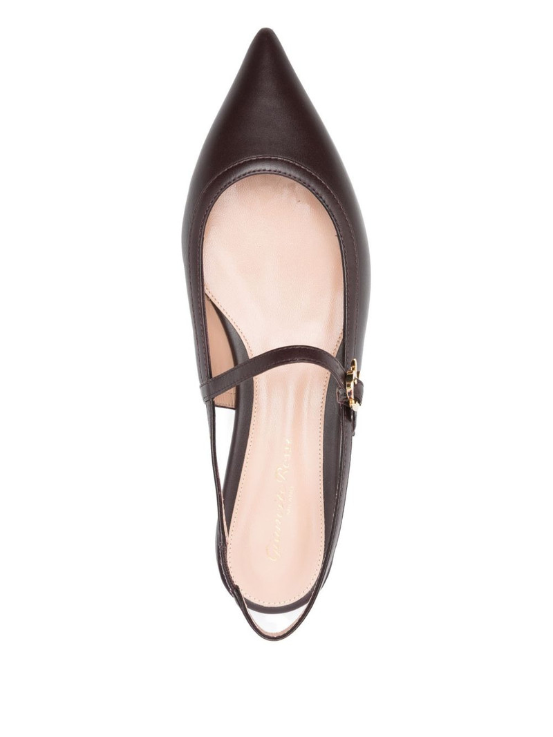 buckle-strap pointed-toe flats 4
