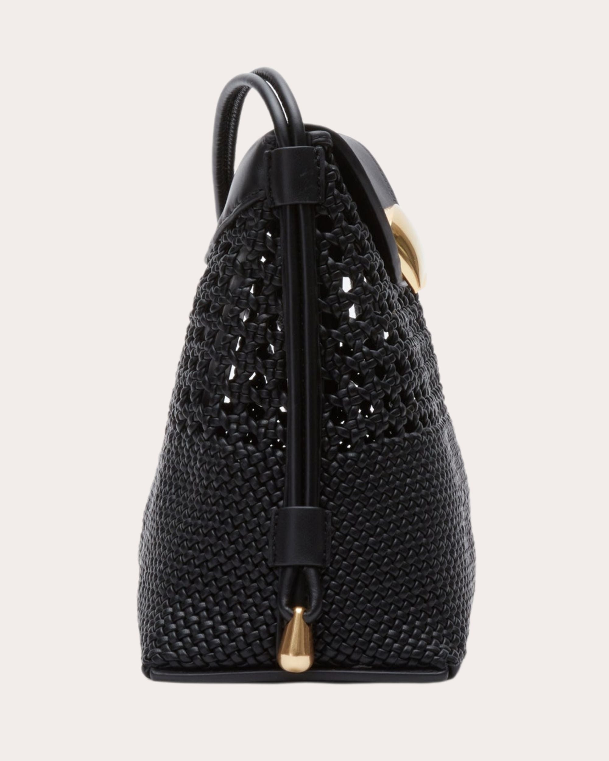 Petite ID Leather Macramé Shoulder Bag - 2