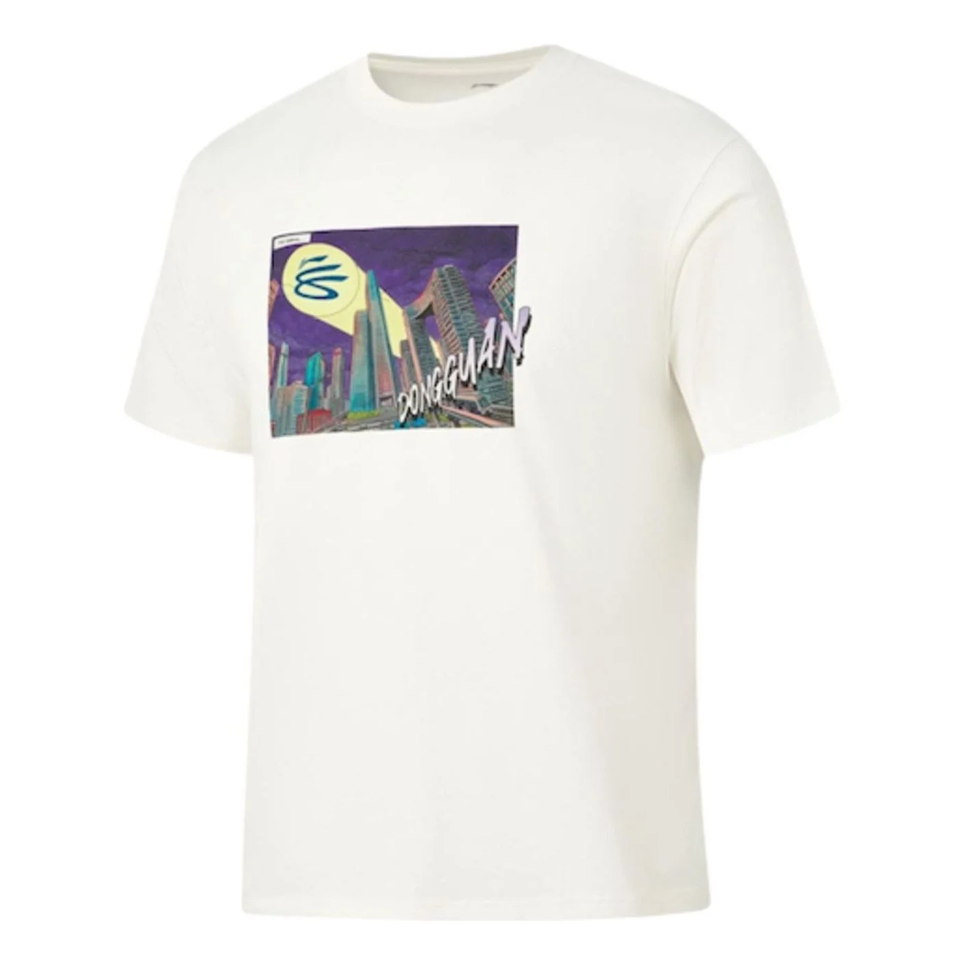 Li-Ning x Curry China Tour City DongGuan T-Shirt 'White' AHSWK07-5 - 1
