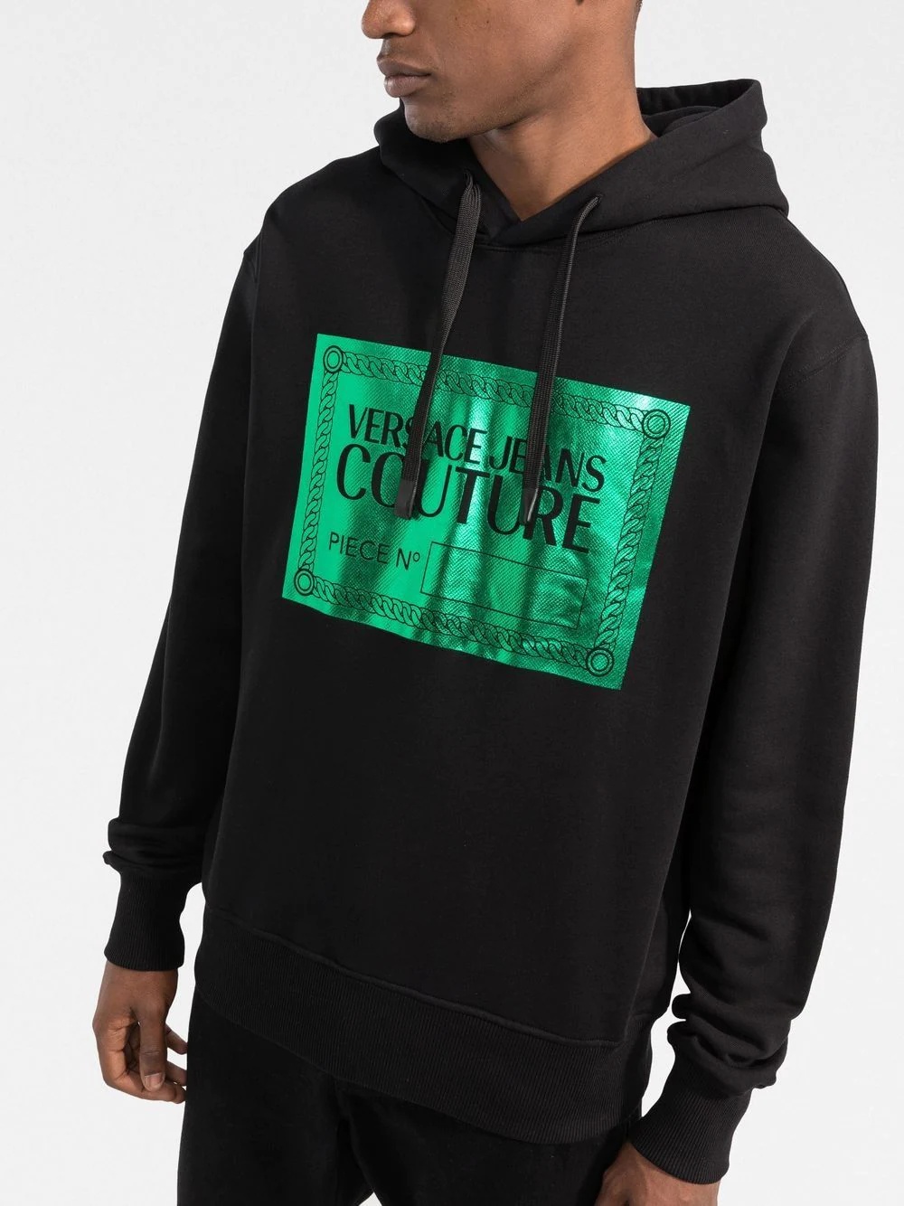 logo-print drawstring hoodie - 3