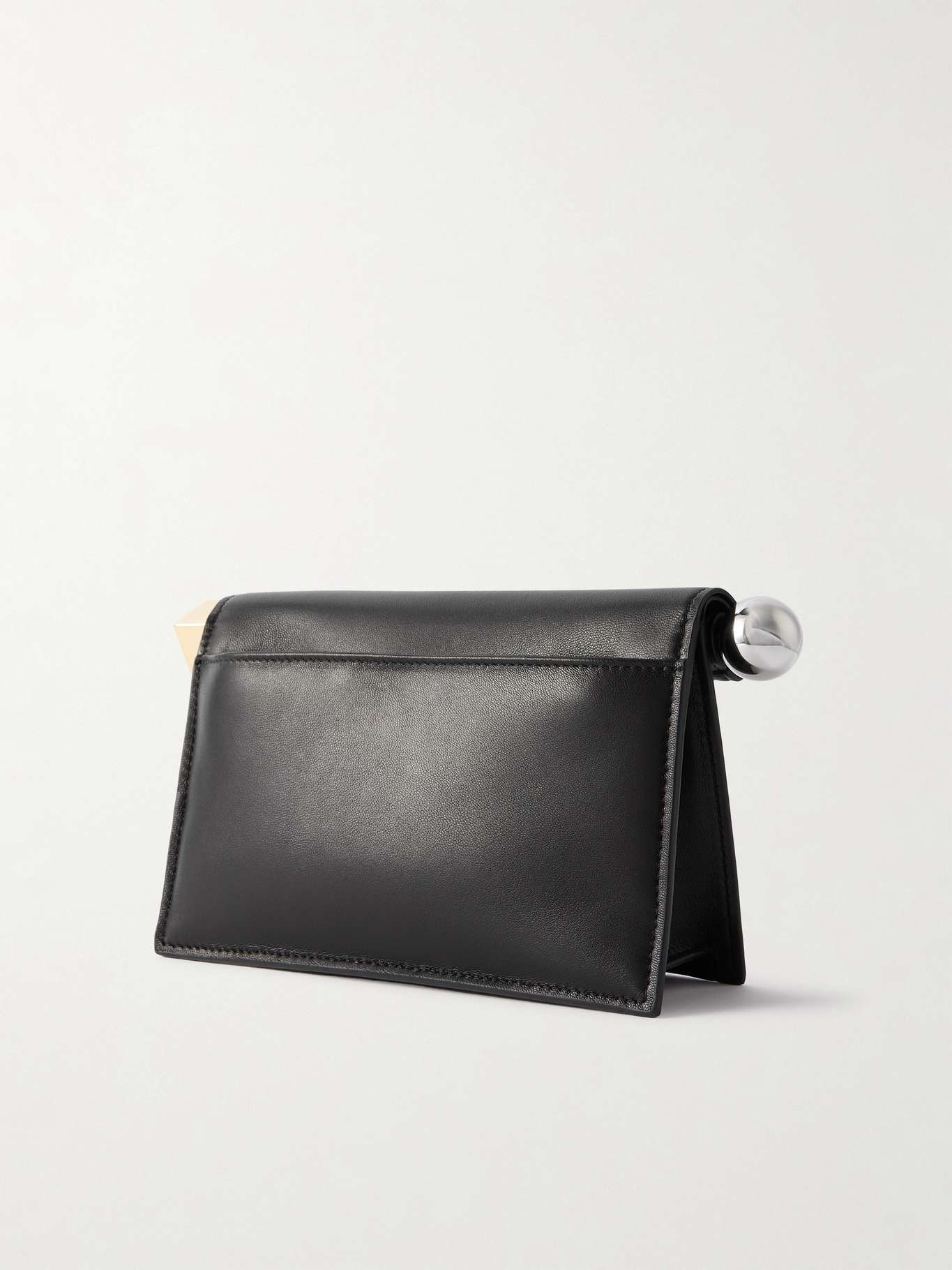 La Petite Pochette mini embellished leather clutch - 3