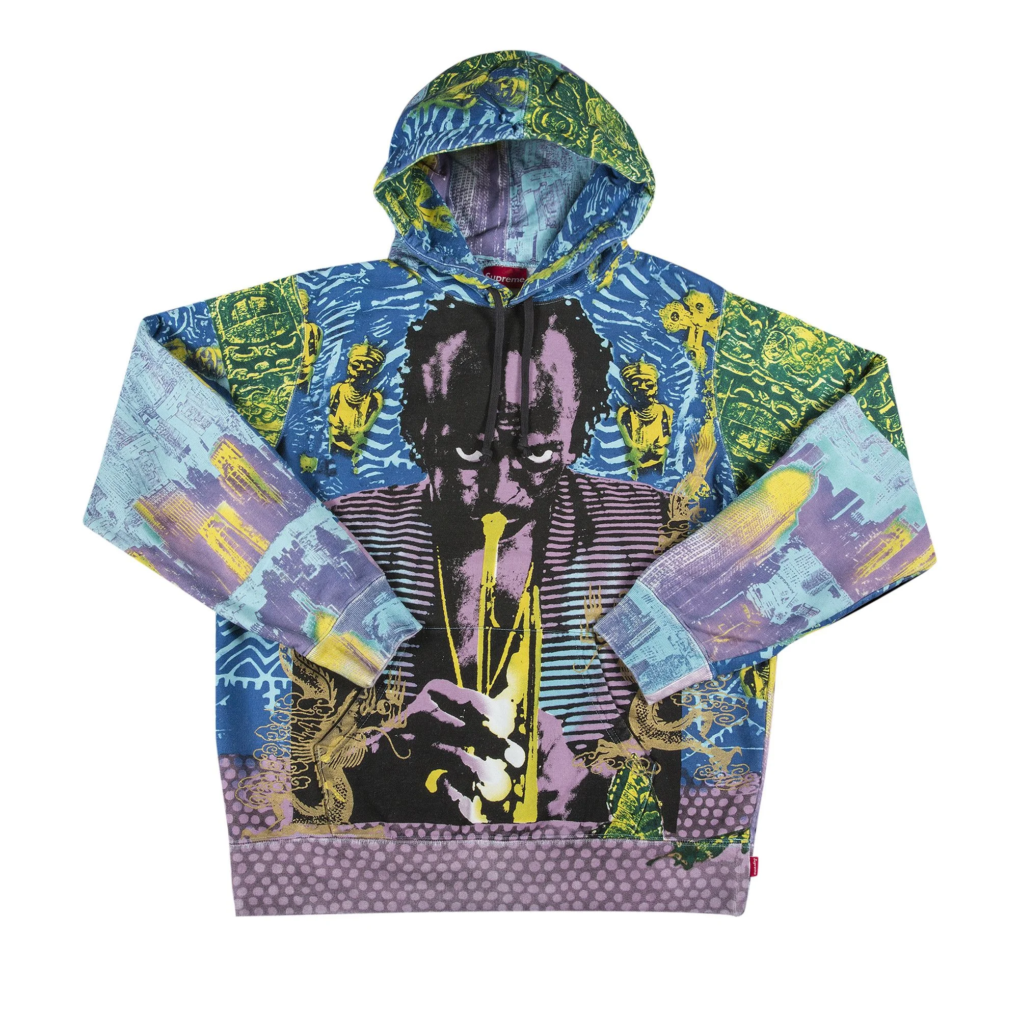 Supreme Miles Davis Hooded Sweatshirt 'Blue' - 1