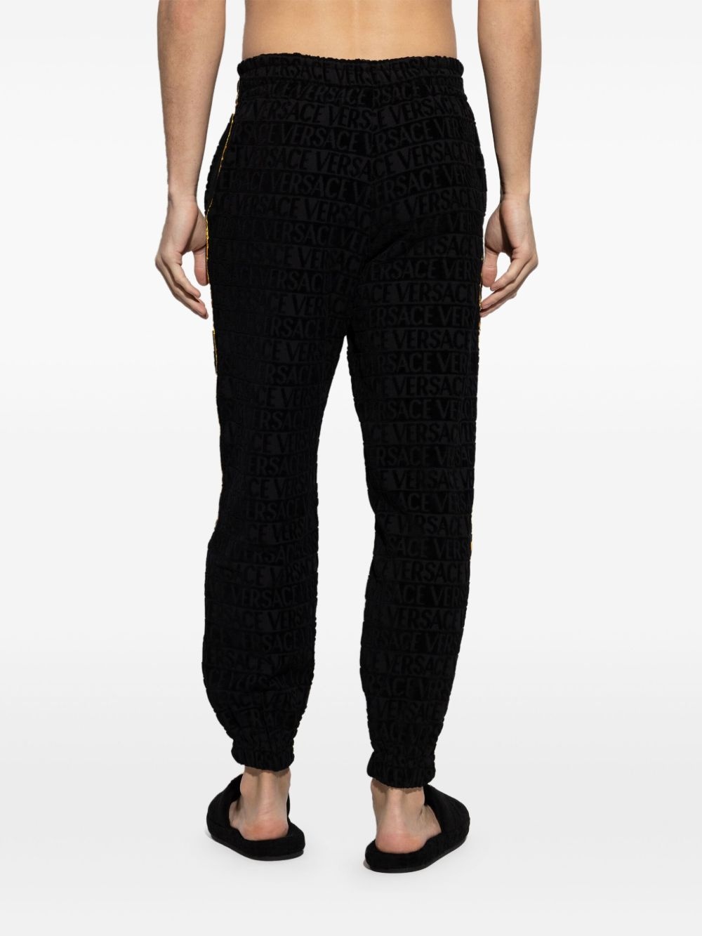 logo-jacquard track pants - 4